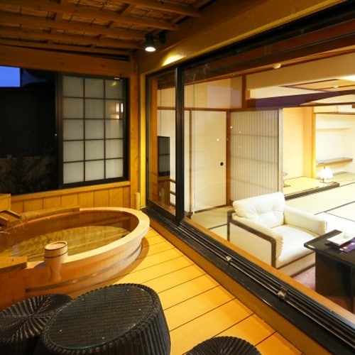 [Guest room] Special room with open-air bath "Kikyou"