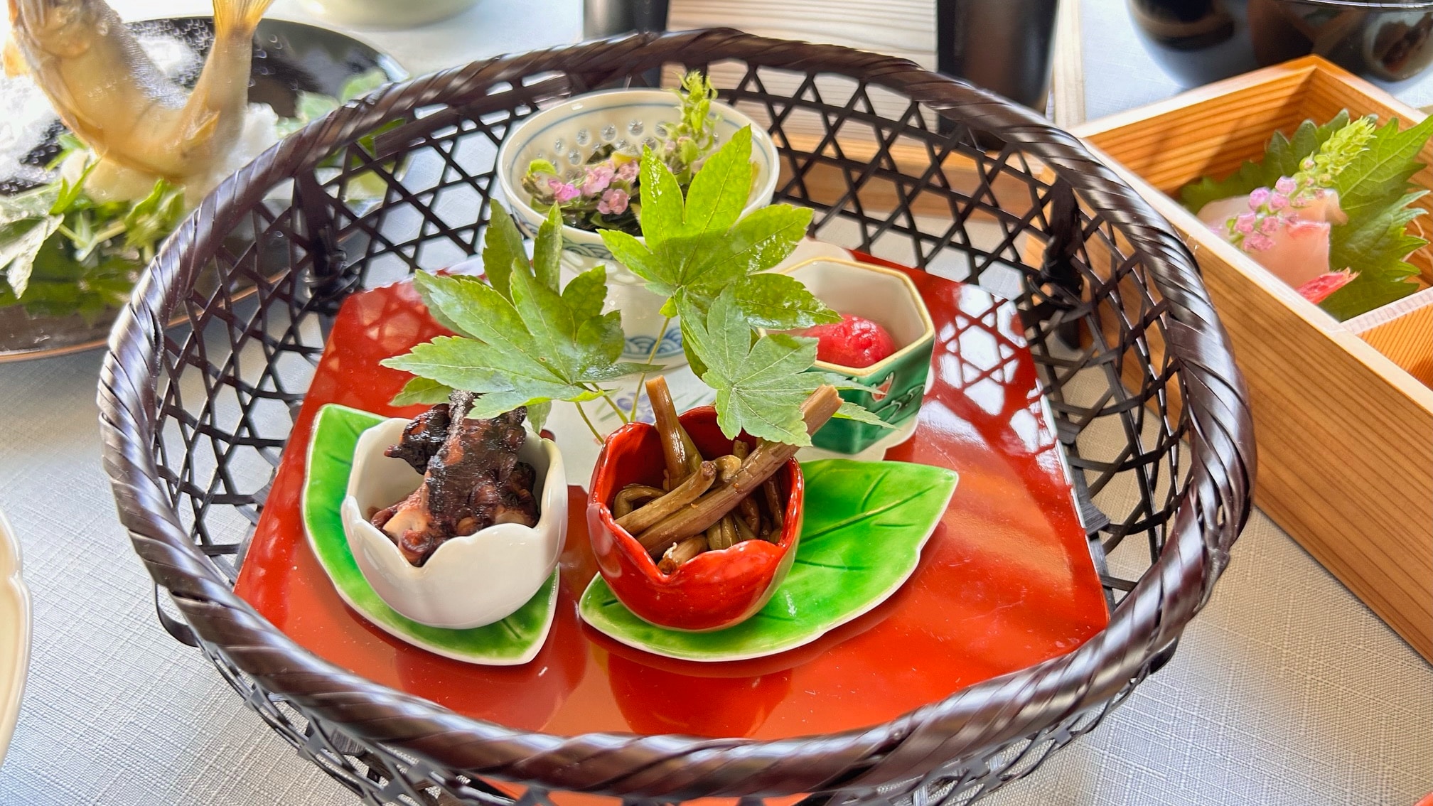 Summer Kaiseki Course Example: Appetizers