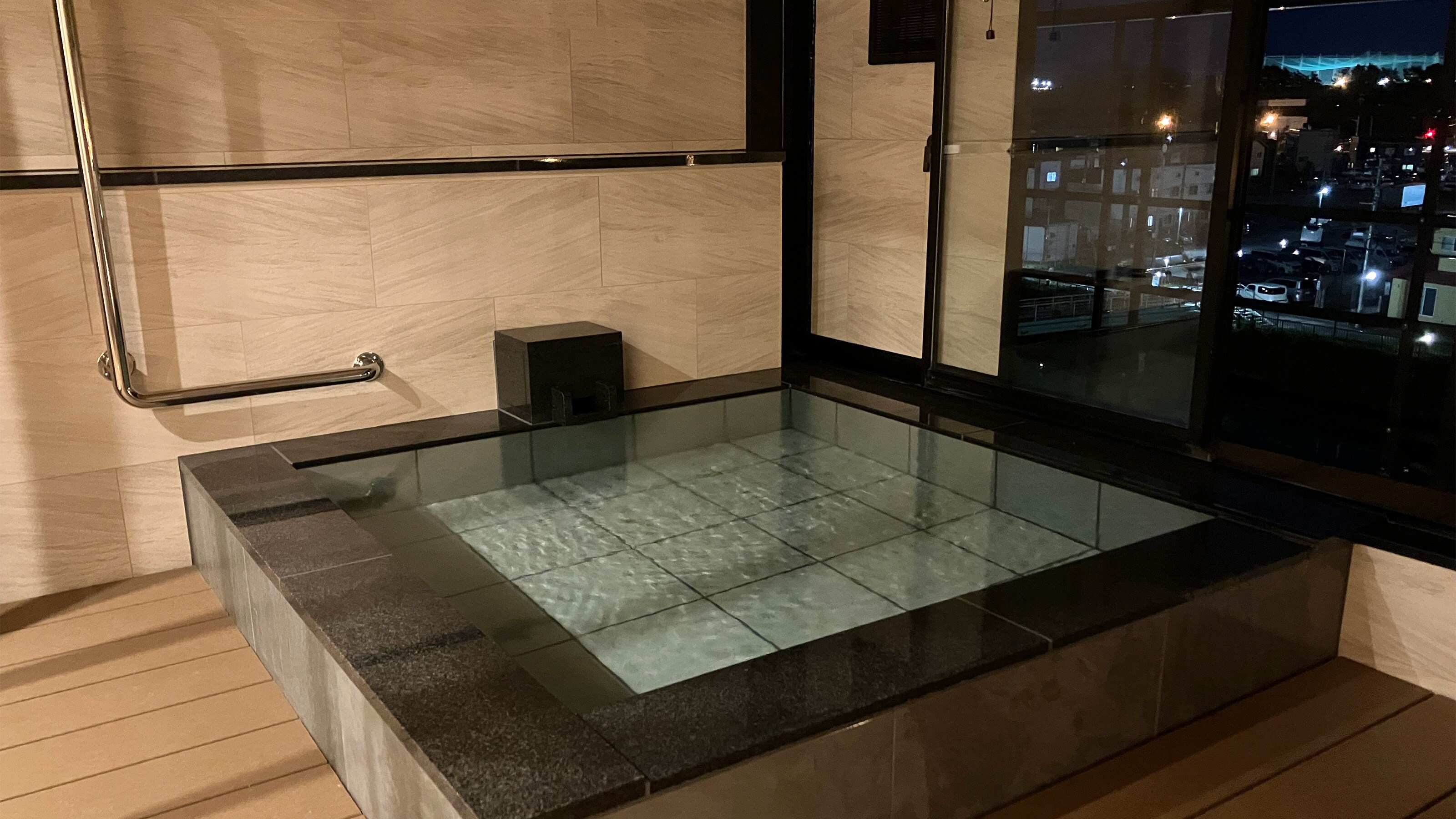River side open-air bath