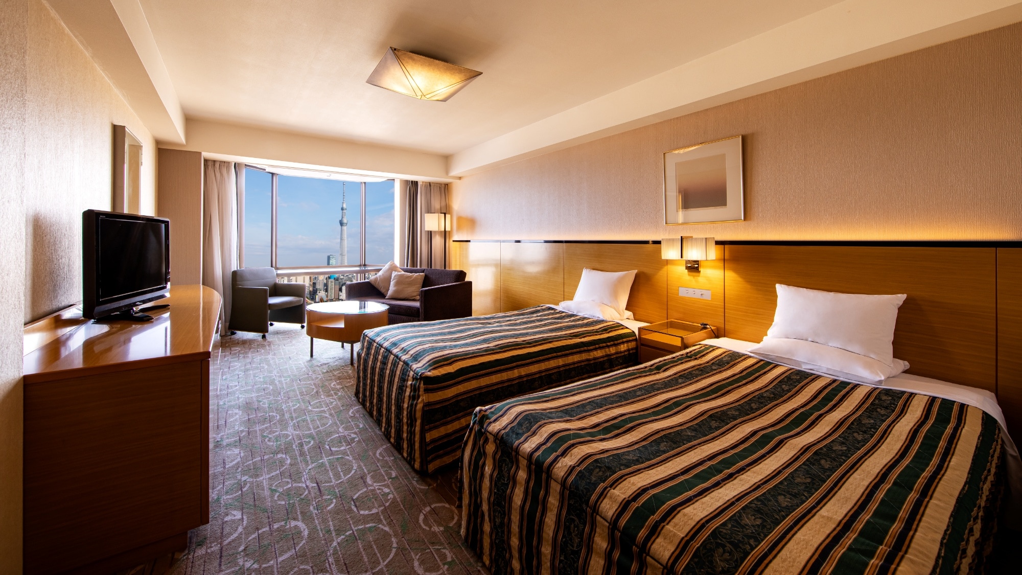 Deluxe twin room Sky Tree side