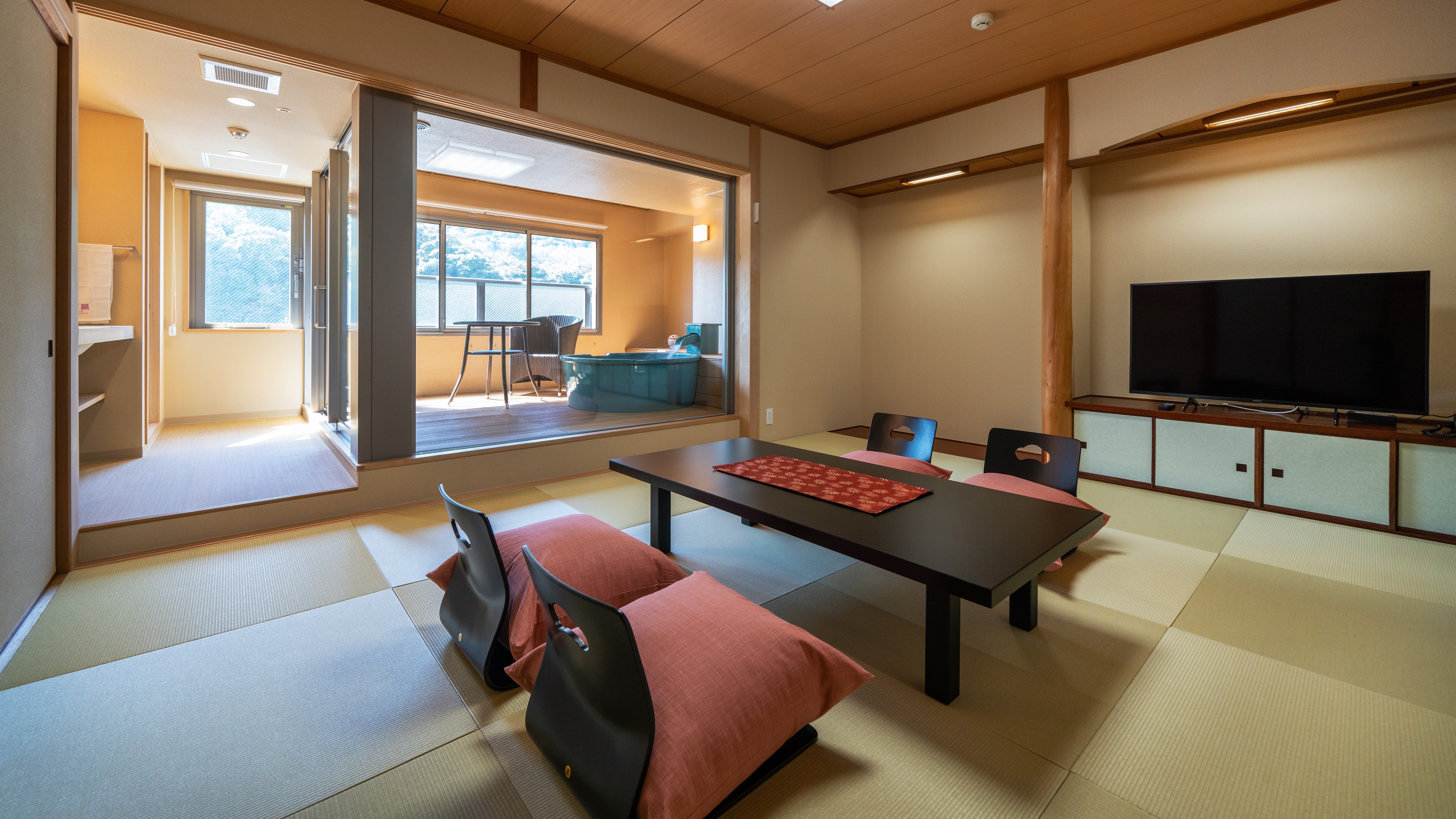 Sansuikan 49 square meter renovated guest room with open-air bath (non-smoking Japanese room) on the 4th floor