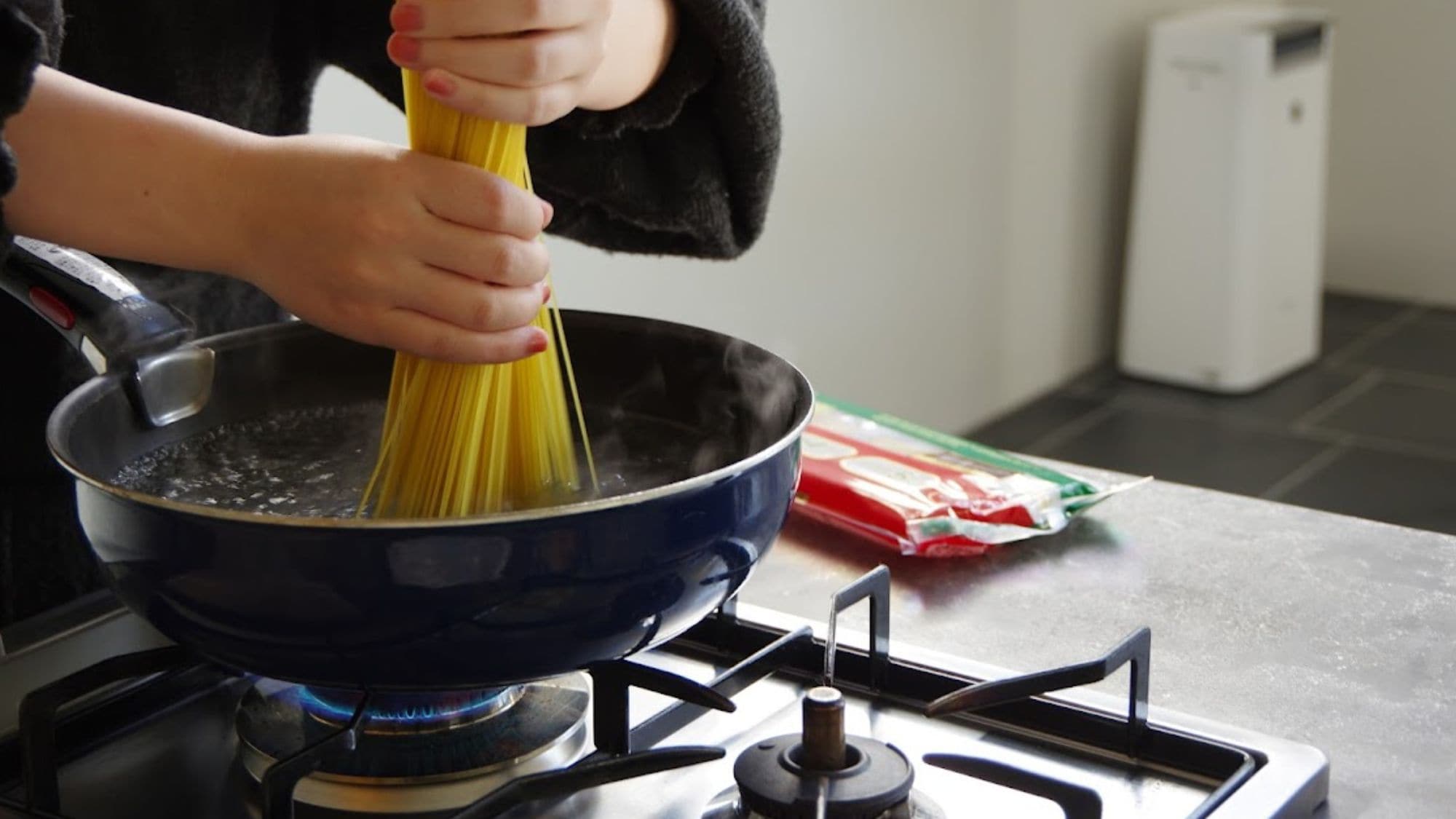 Cooking in rooms with kitchens in all buildings.