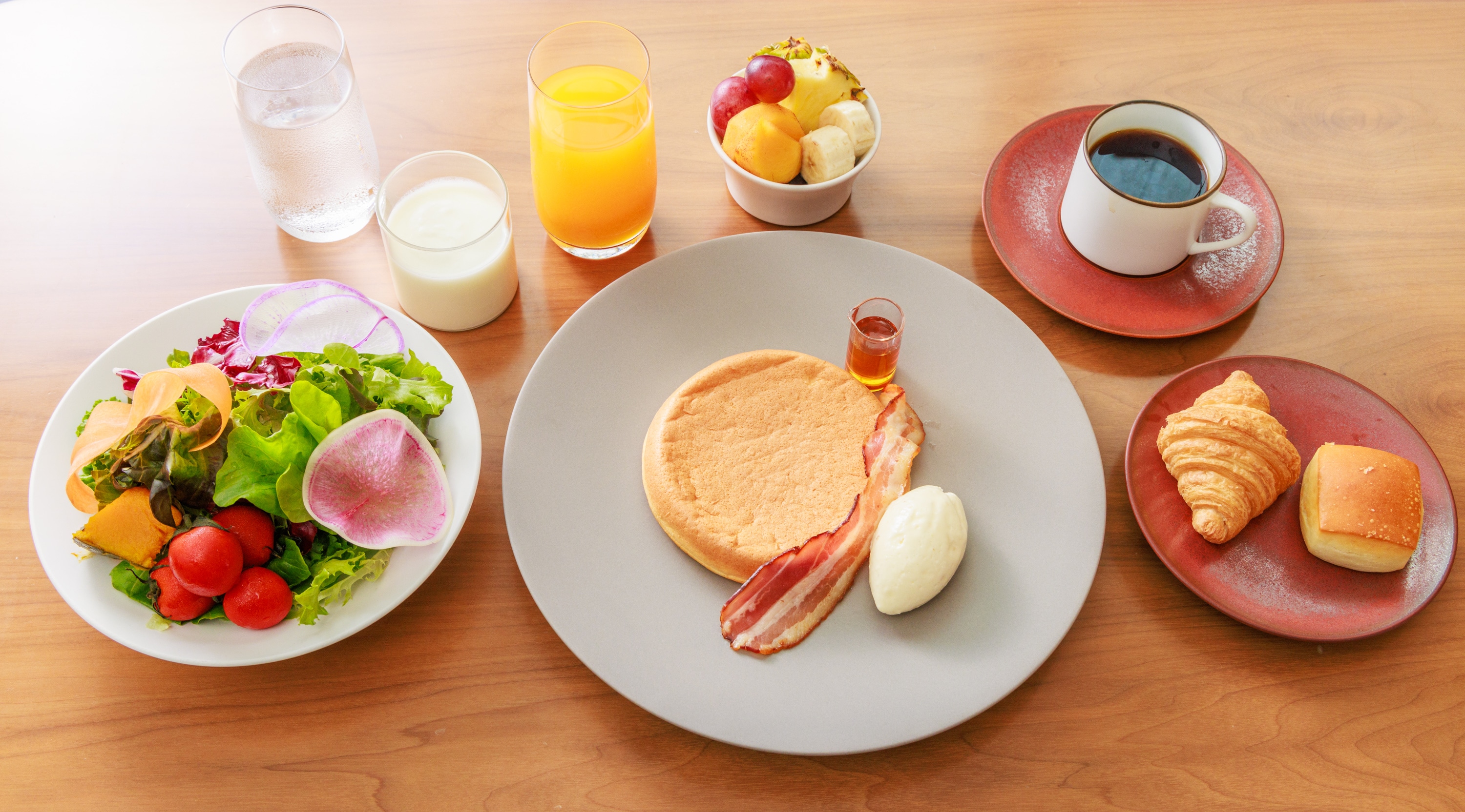 Breakfast and pancakes