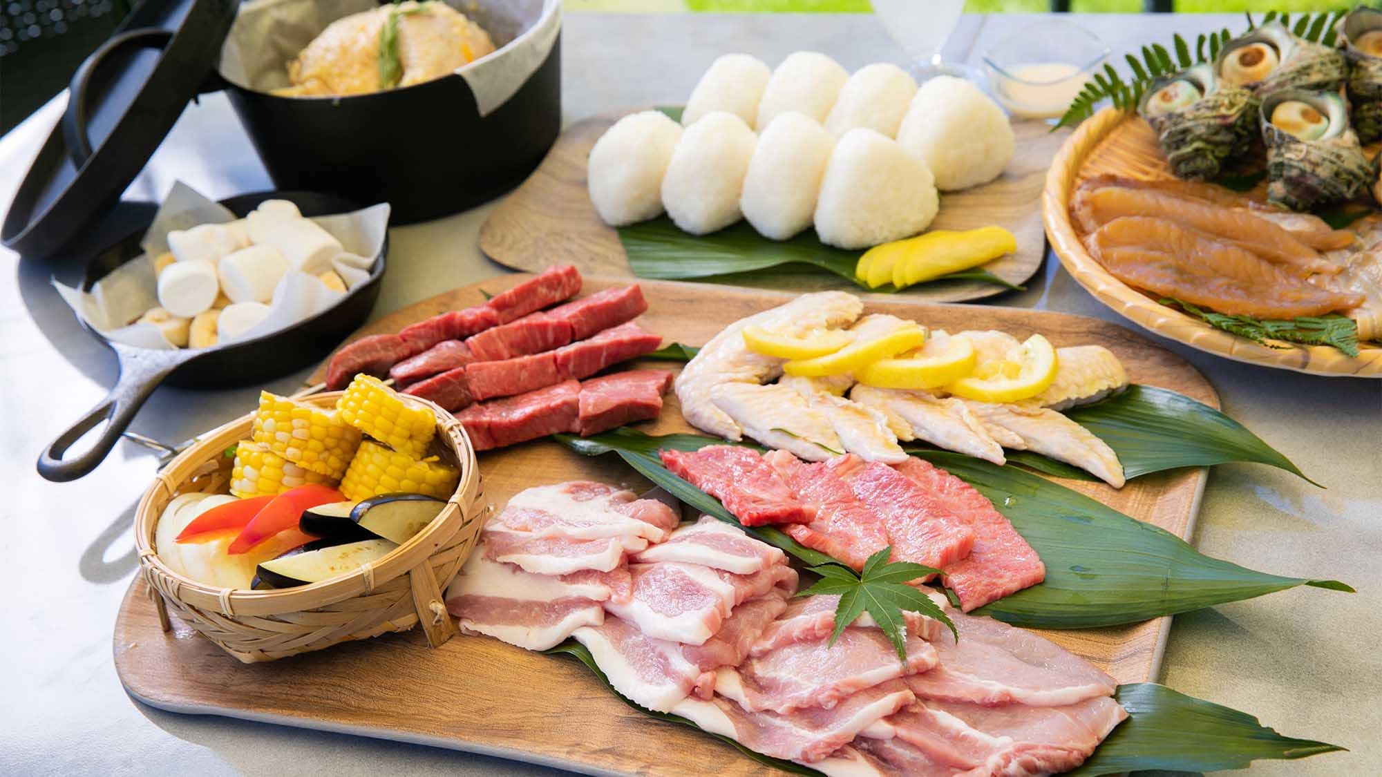 ・使用當地美味食材的燒烤