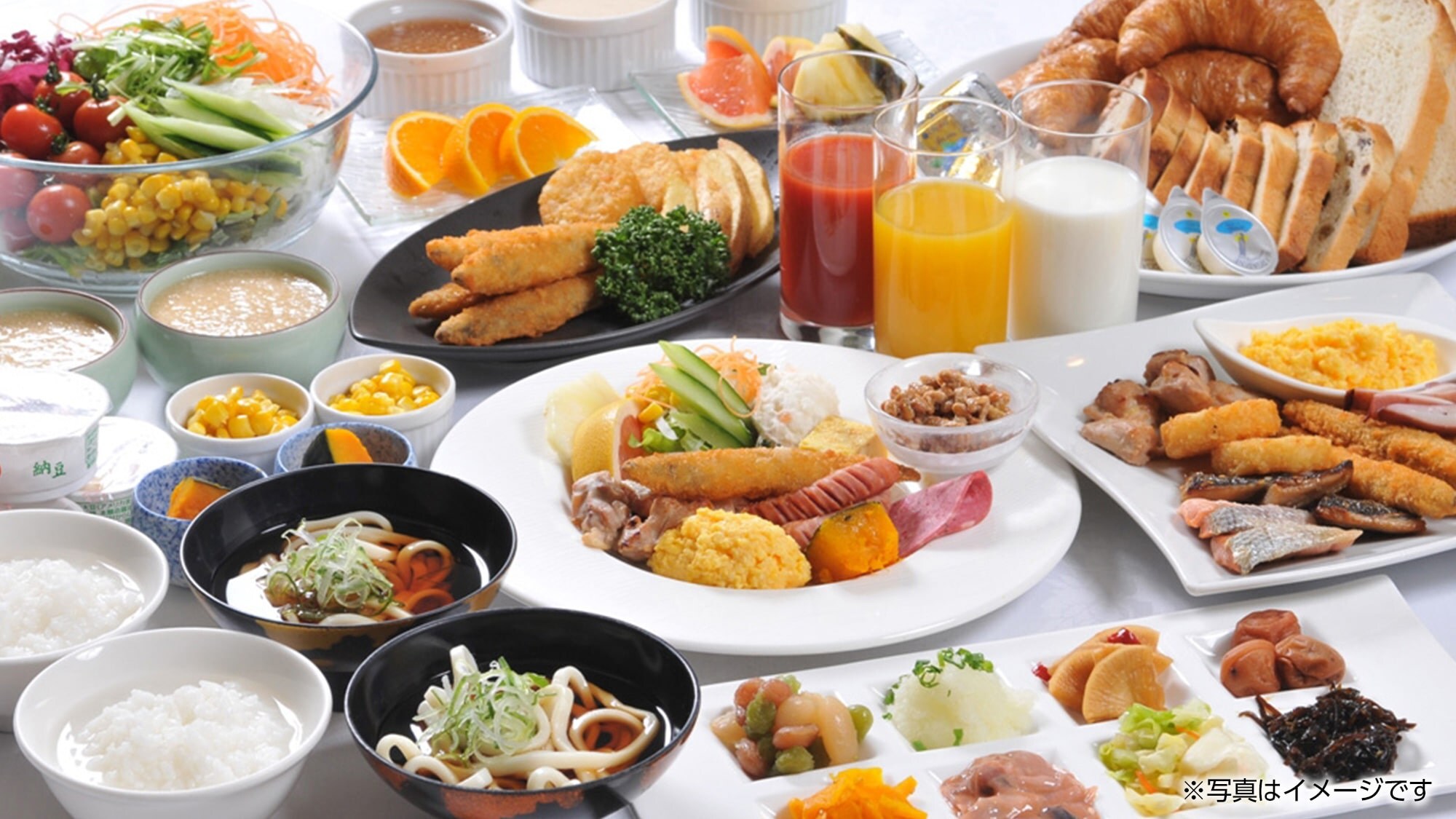 Breakfast is a buffet where you can enjoy the taste of Izu♪