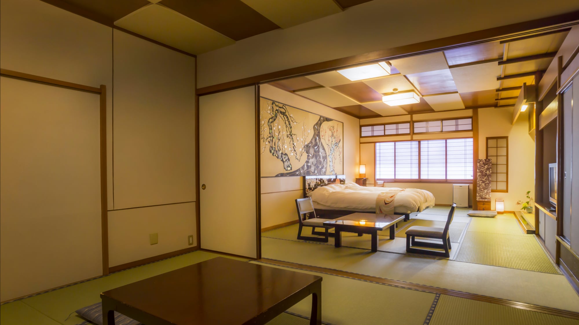 A-type 12 + 8 tatami twin bed with toilet 2nd floor non-smoking / Wfi
