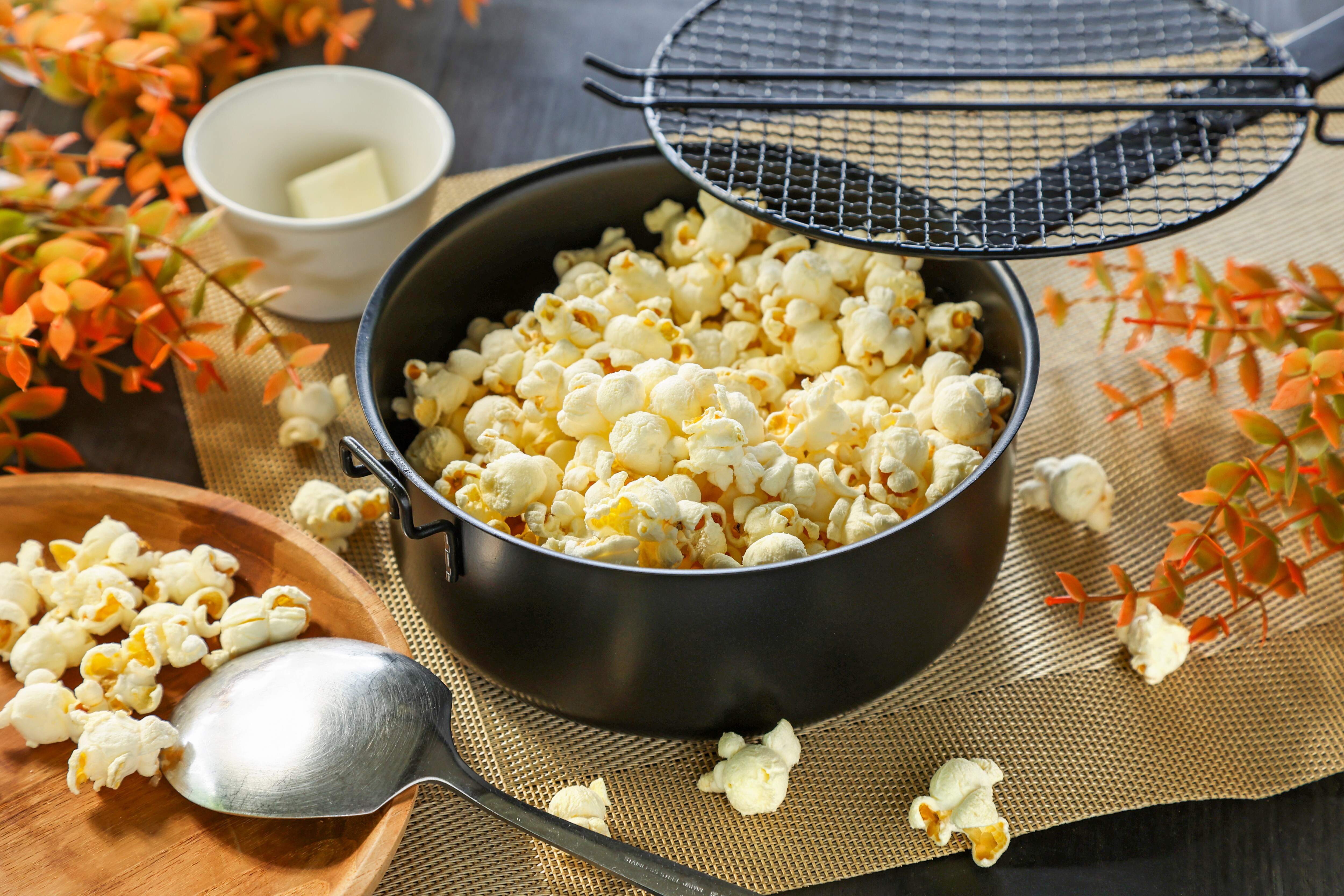 Family popcorn making experience!