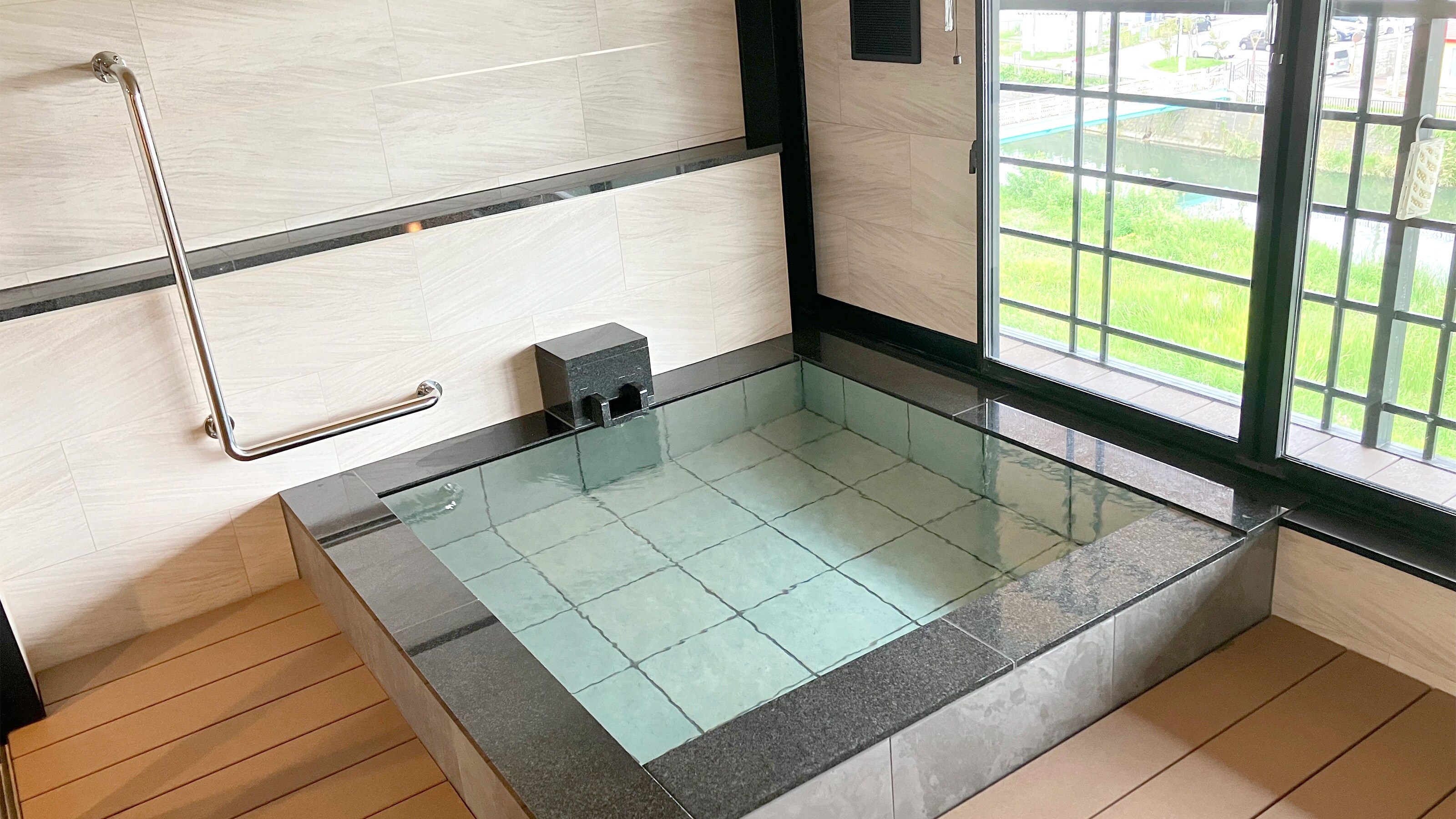 River side open-air bath