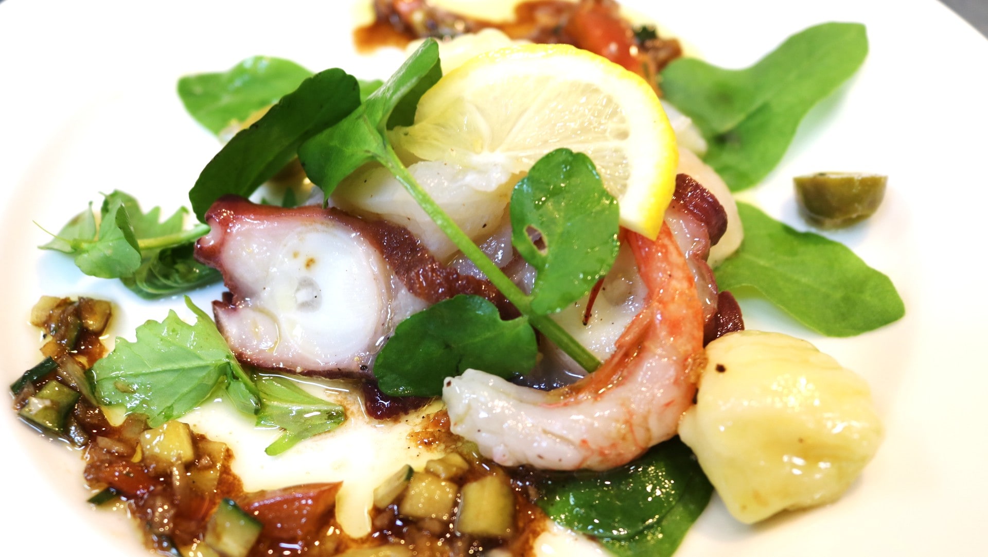 Marinated seafood