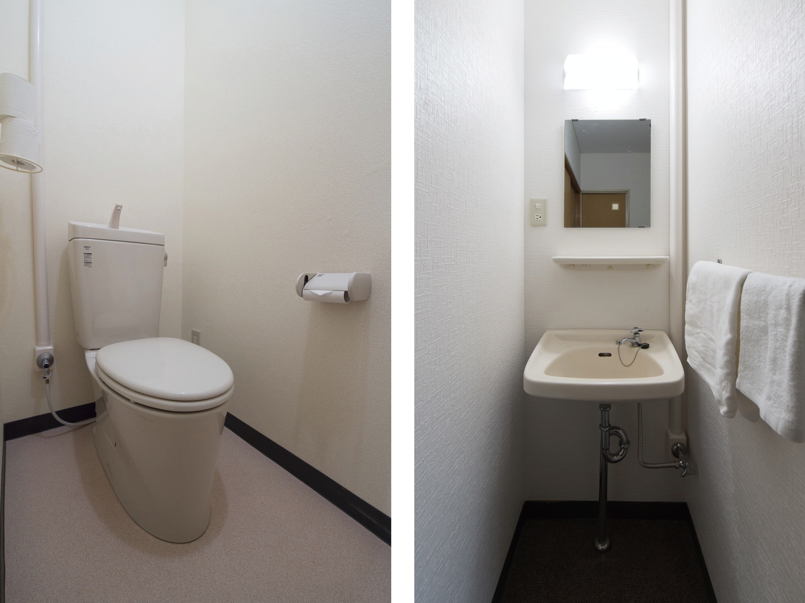 Western-style twin room (shared shower) toilet
