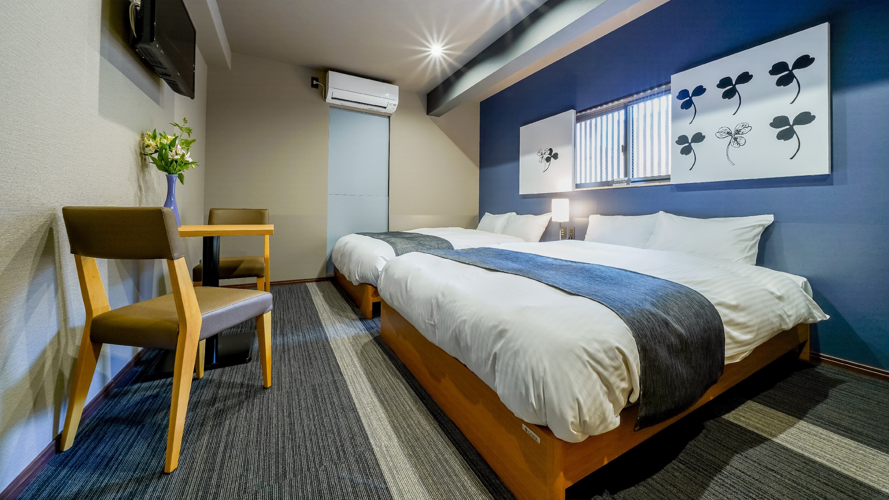 [2 double beds] Standard quad