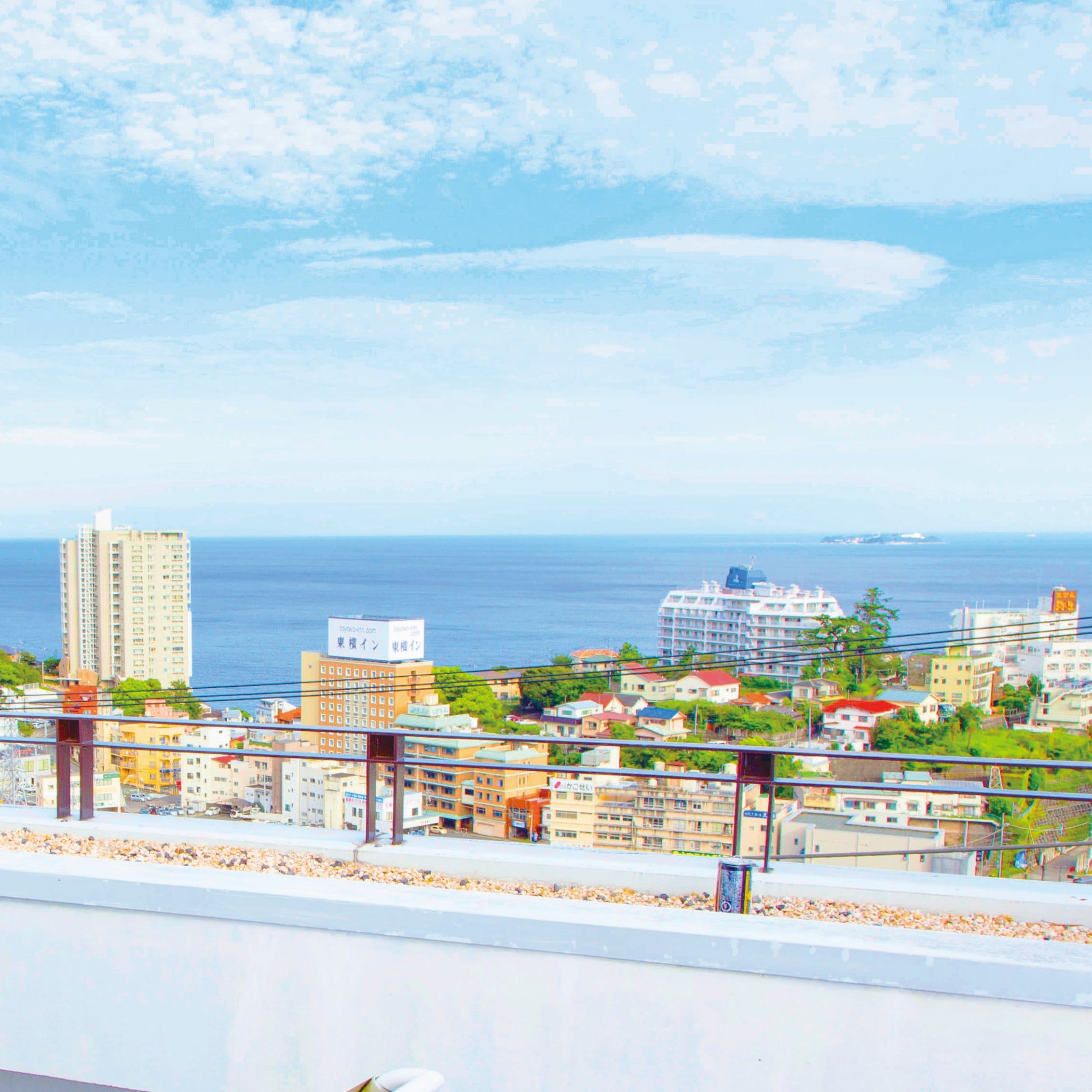 View from the guest room terrace on the 4th floor