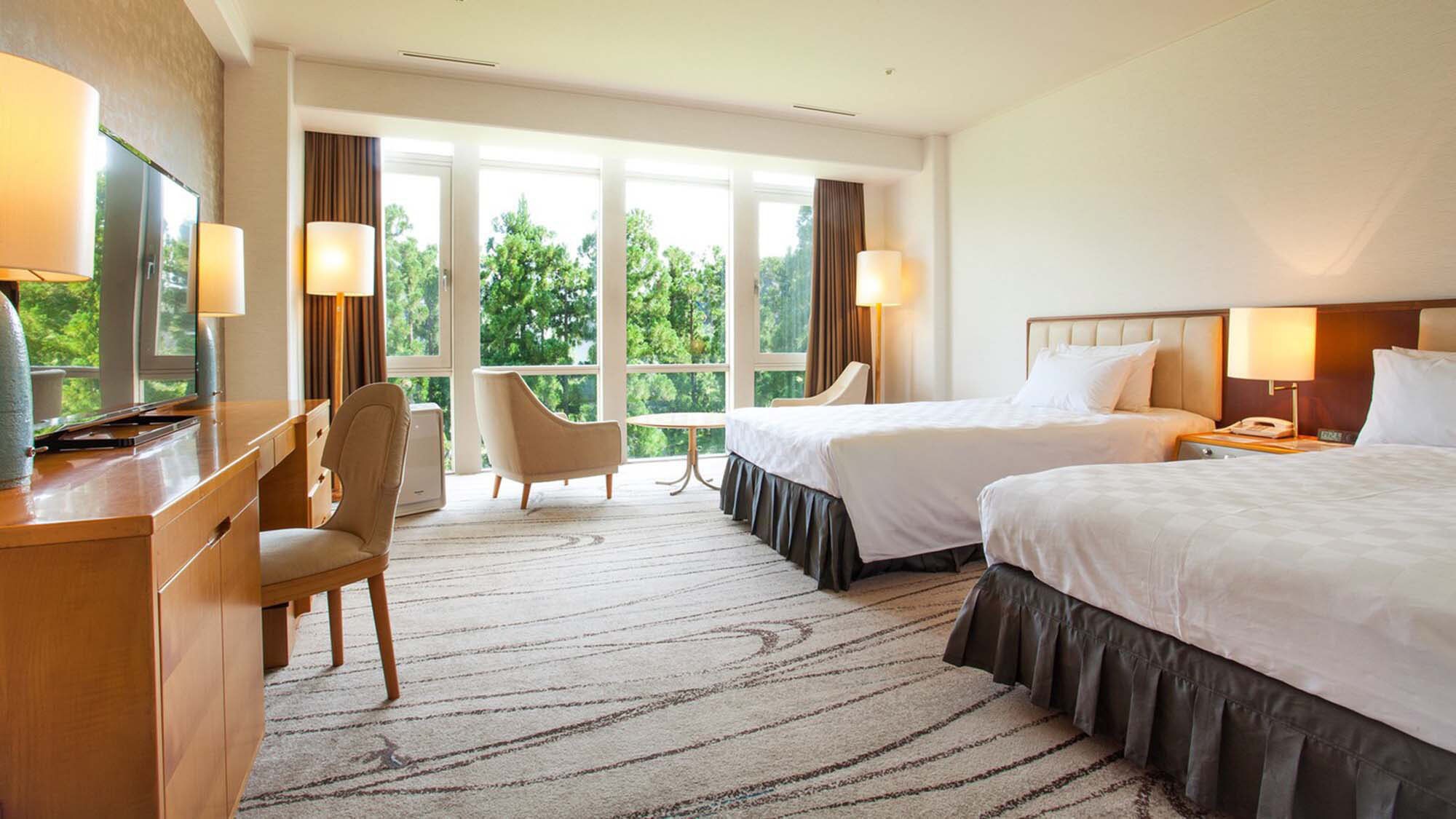 ห้องเตียงคู่ชั้นป่า