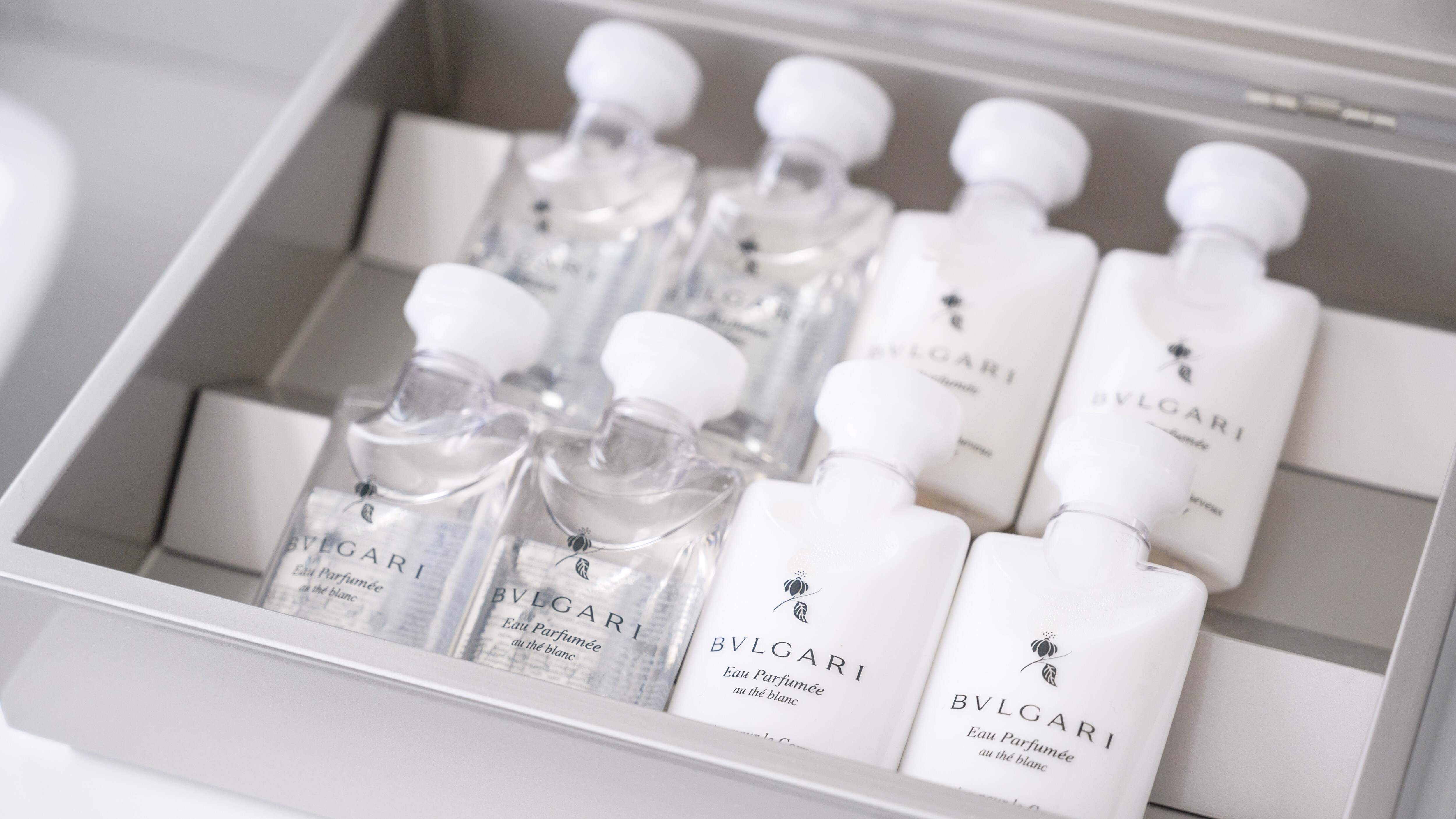Suite-type bath amenities "BVLGARI" White Tea Series