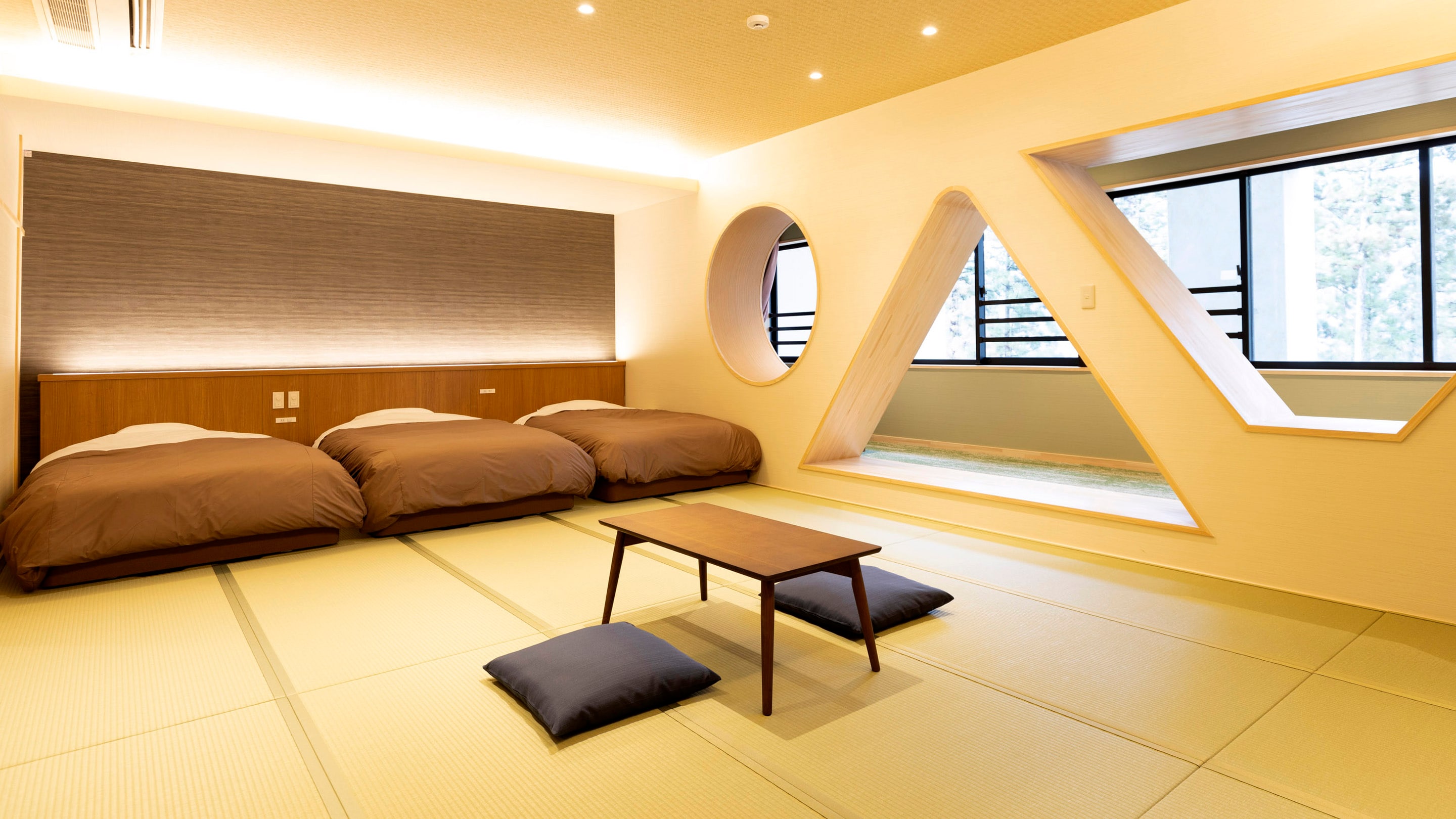 Phòng ba người cao cấp theo phong cách Nhật Bản *Ví dụ về phòng dành cho khách