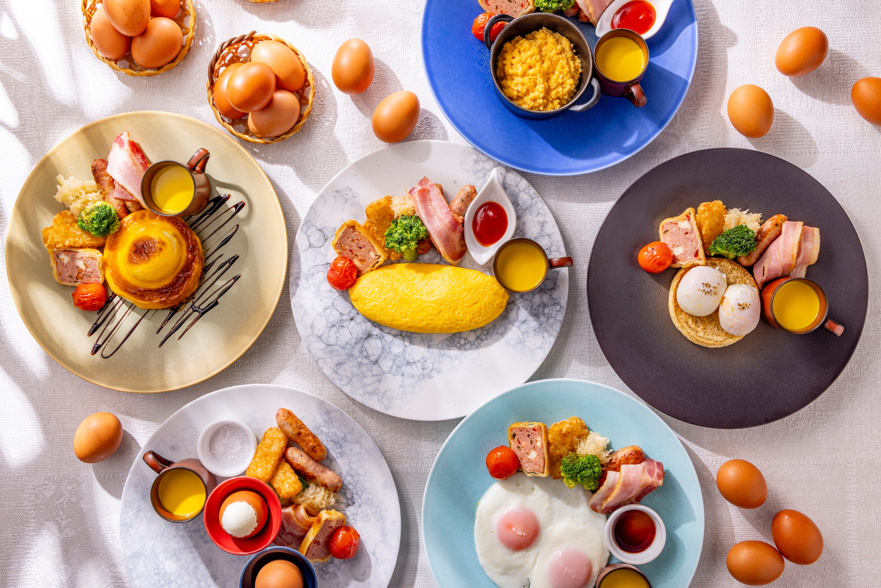 Breakfast (one plate of egg dishes)