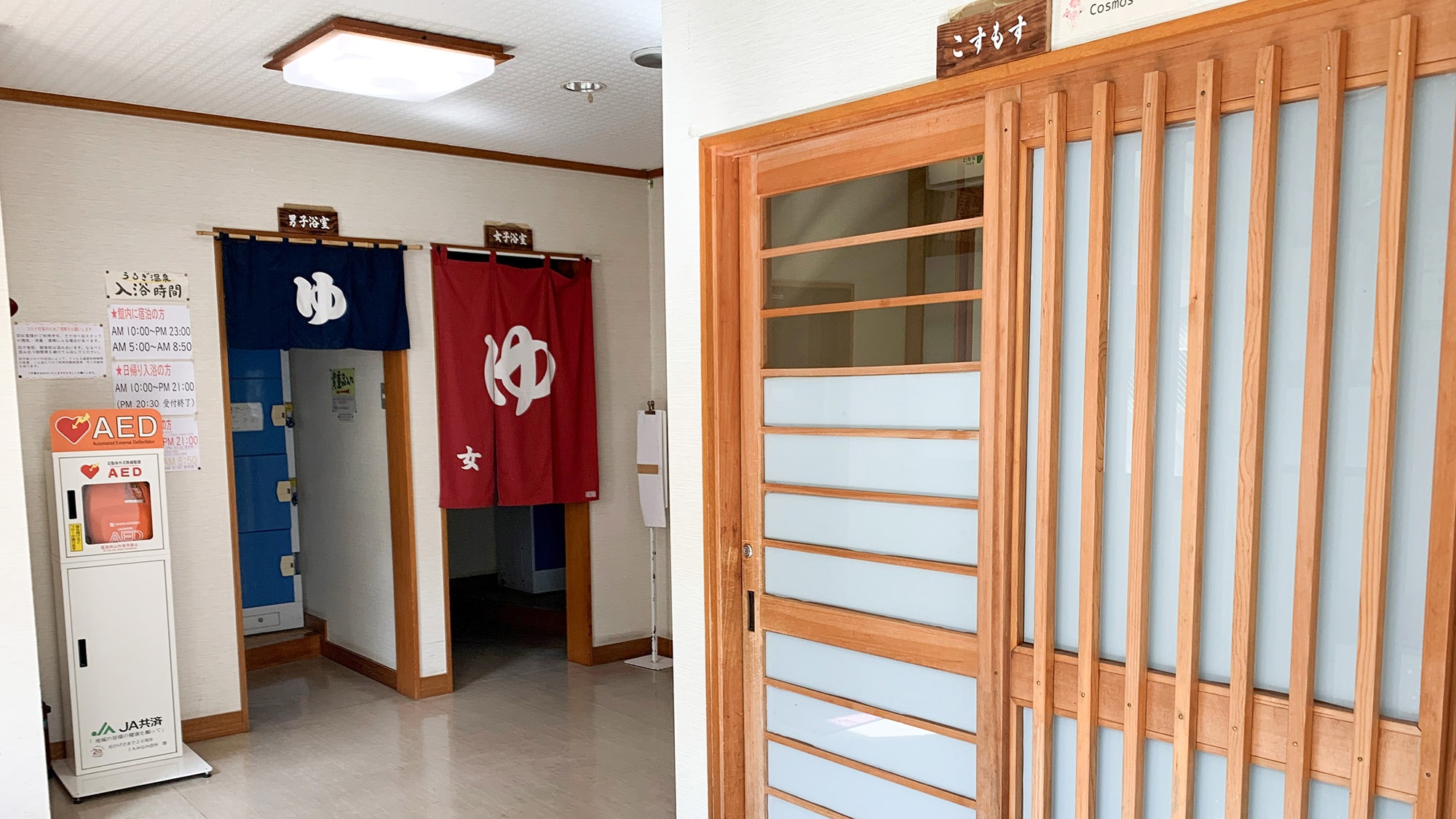 ・＜Special offer＞【Cosmos】Japanese-style room with 10 tatami mats. Conveniently located near the toilet and washbasin (available 24 hours) in the changing room next to the hot spring.
