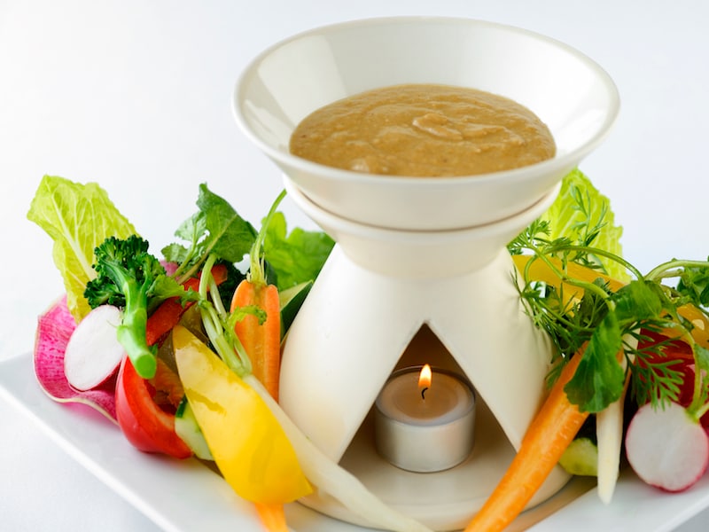 Bagna cauda with seasonal vegetables