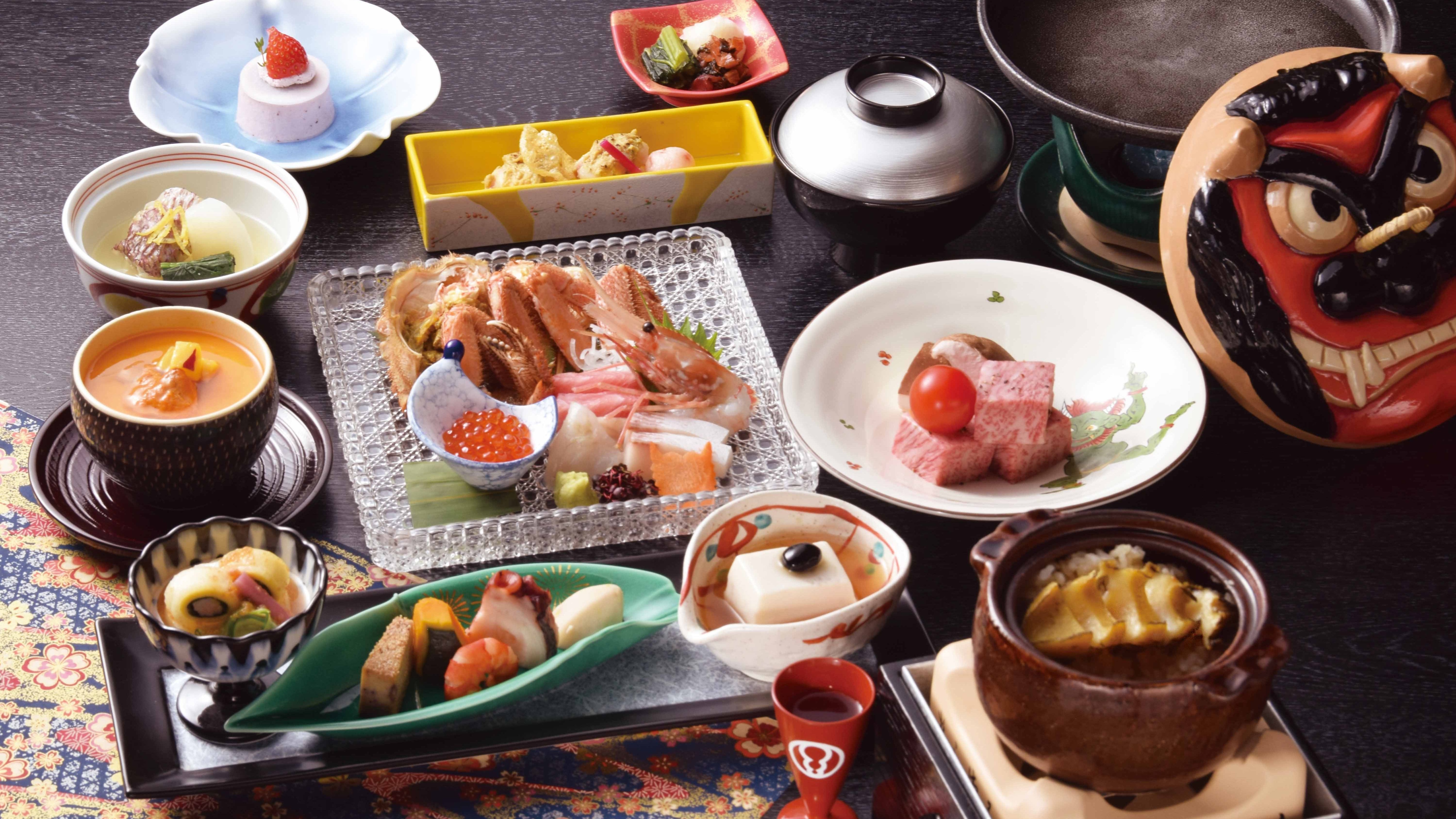 [Dinner / Yunosato (semi-private room)] Takimoto Gozen (winter) / Menu from December to February (image)