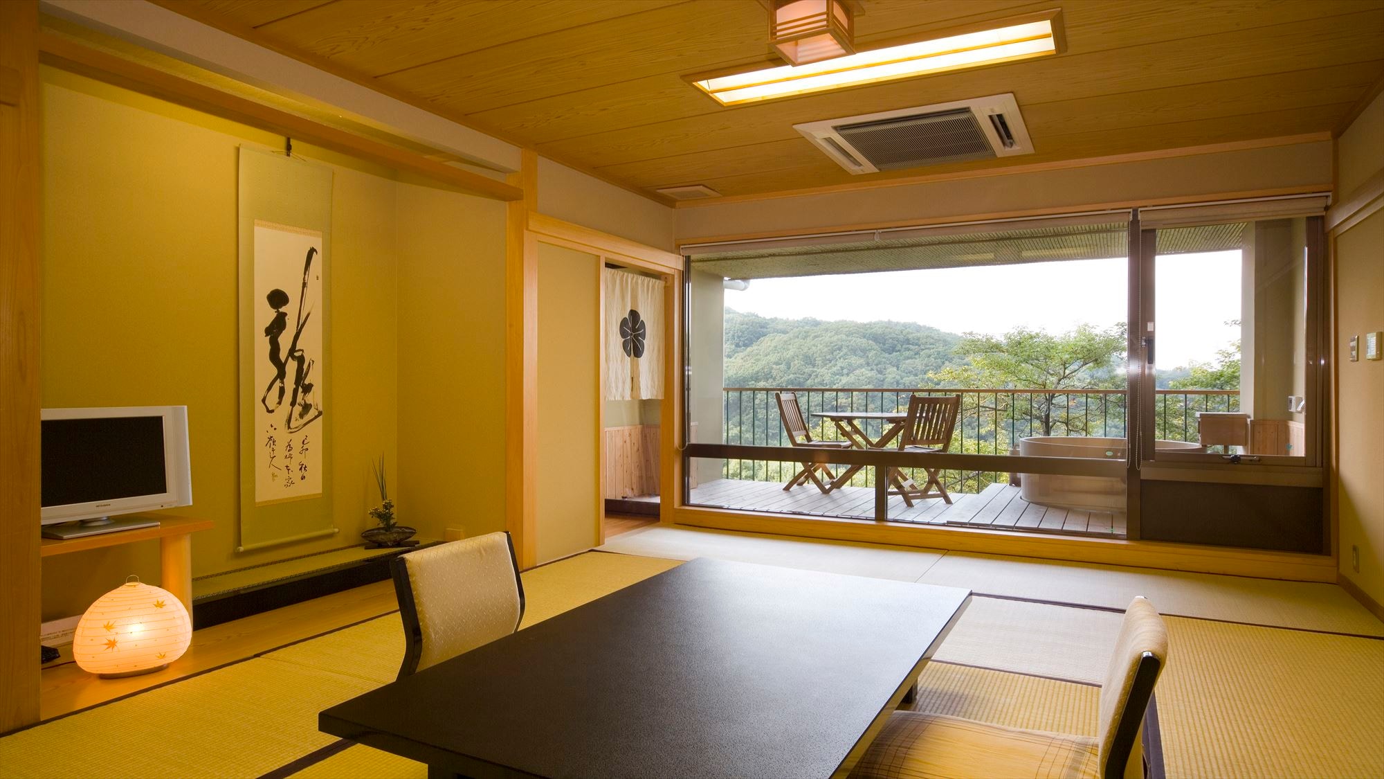 Quiet rooms. There is also a guidebook for Nara.
