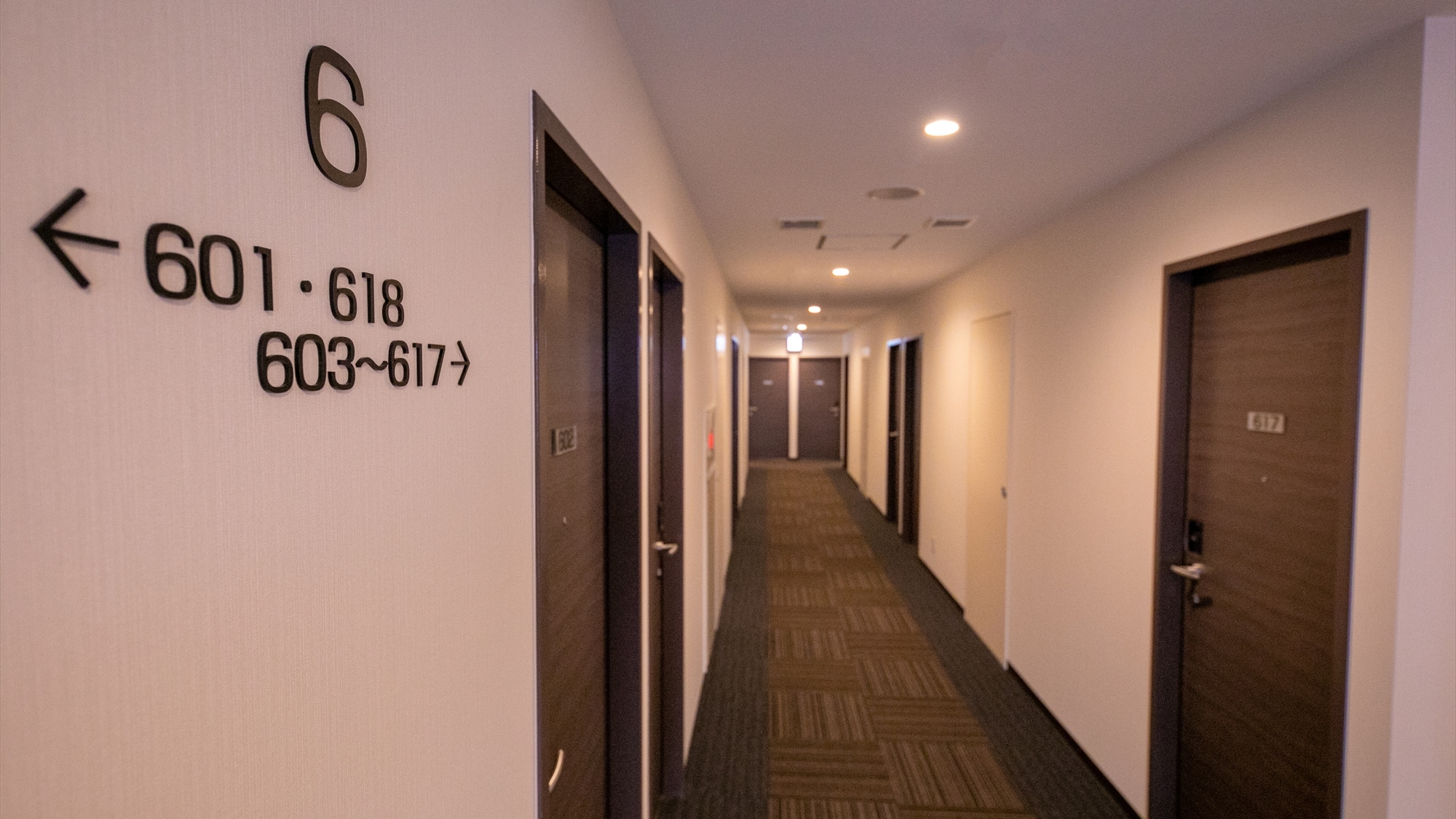 [Hallway/3rd to 6th floors] Enjoy a relaxing space in rooms starting from 16m².
