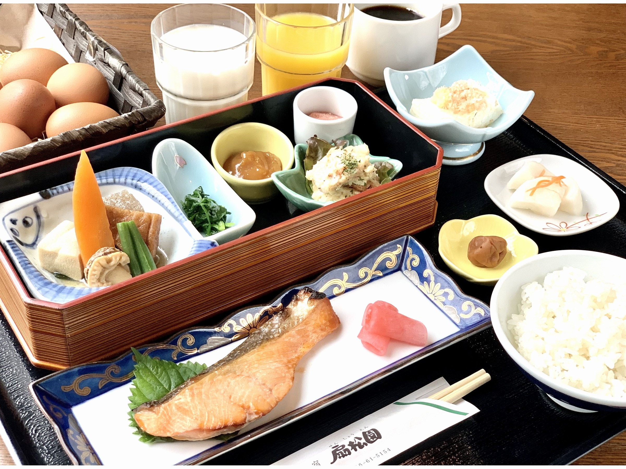 Senshoen's proud homemade breakfast