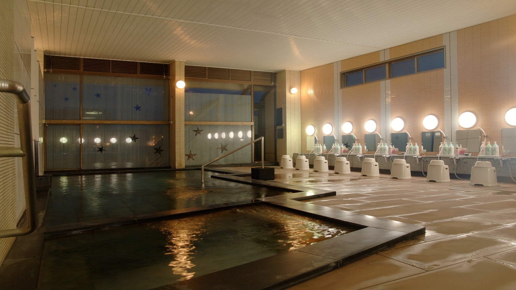 Large communal bath, indoor bath (Hikoboshi)