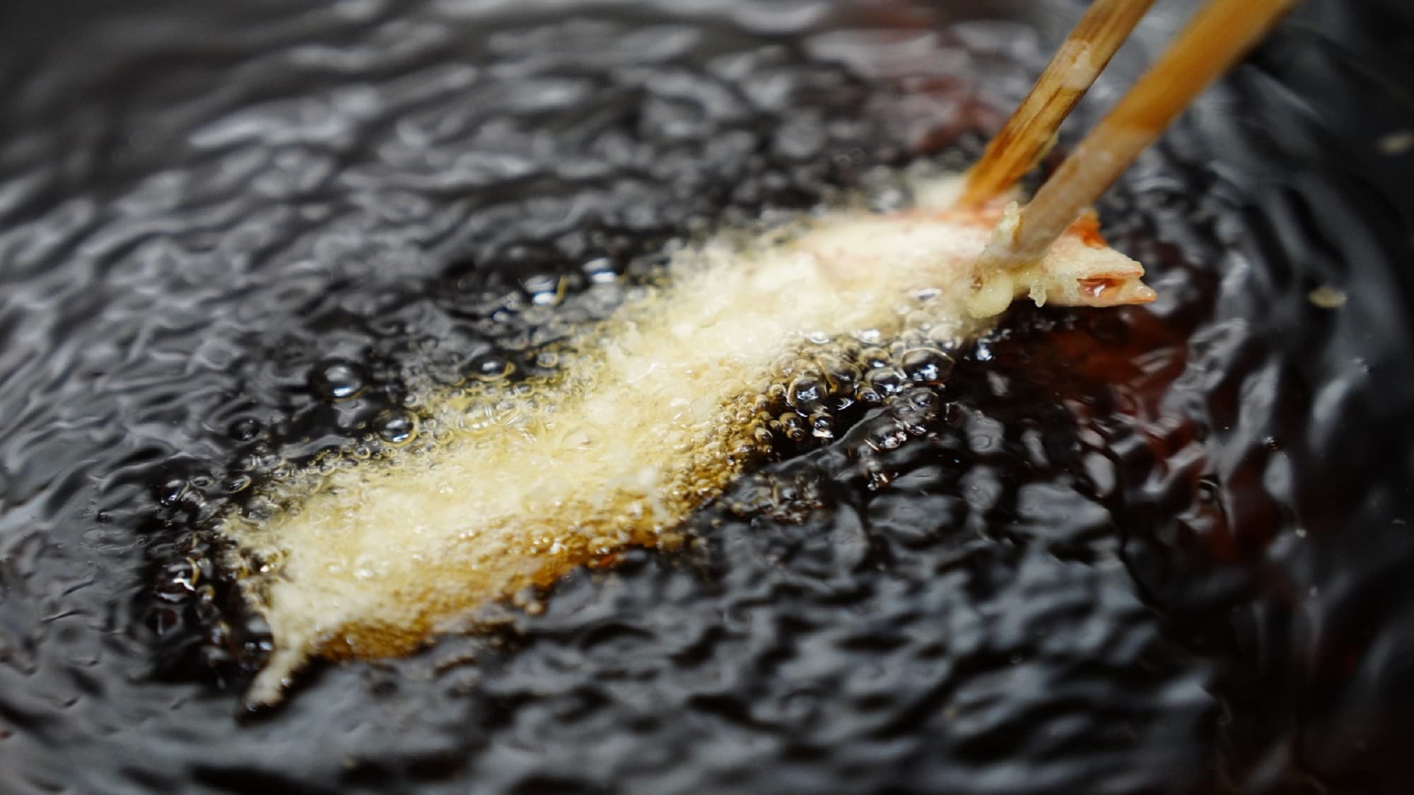 Live image of the tempura dinner corner