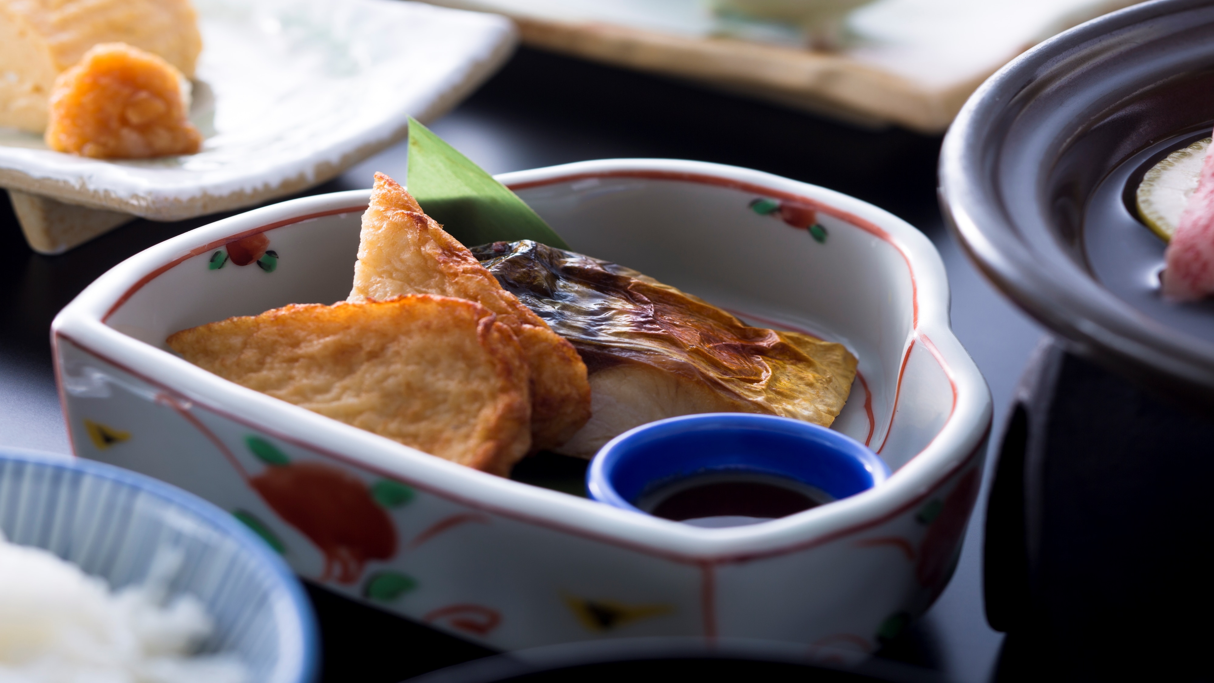 【日式早餐】品嚐當地的魚乾和當地的魚！