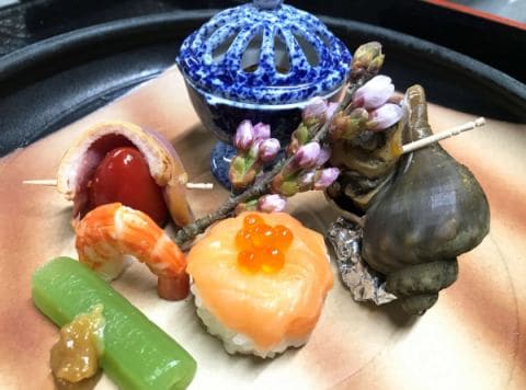 Chef's Choice Kaiseki Cuisine Appetizer Example