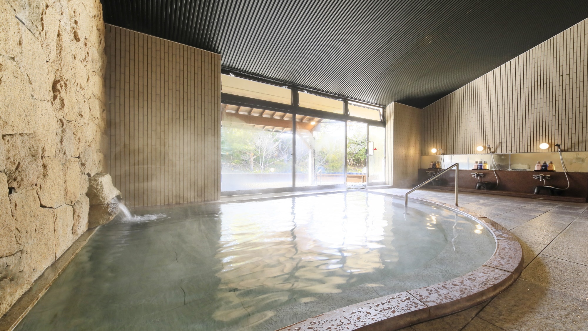 [Phòng tắm công cộng lớn] Tận hưởng Kaike Onsen