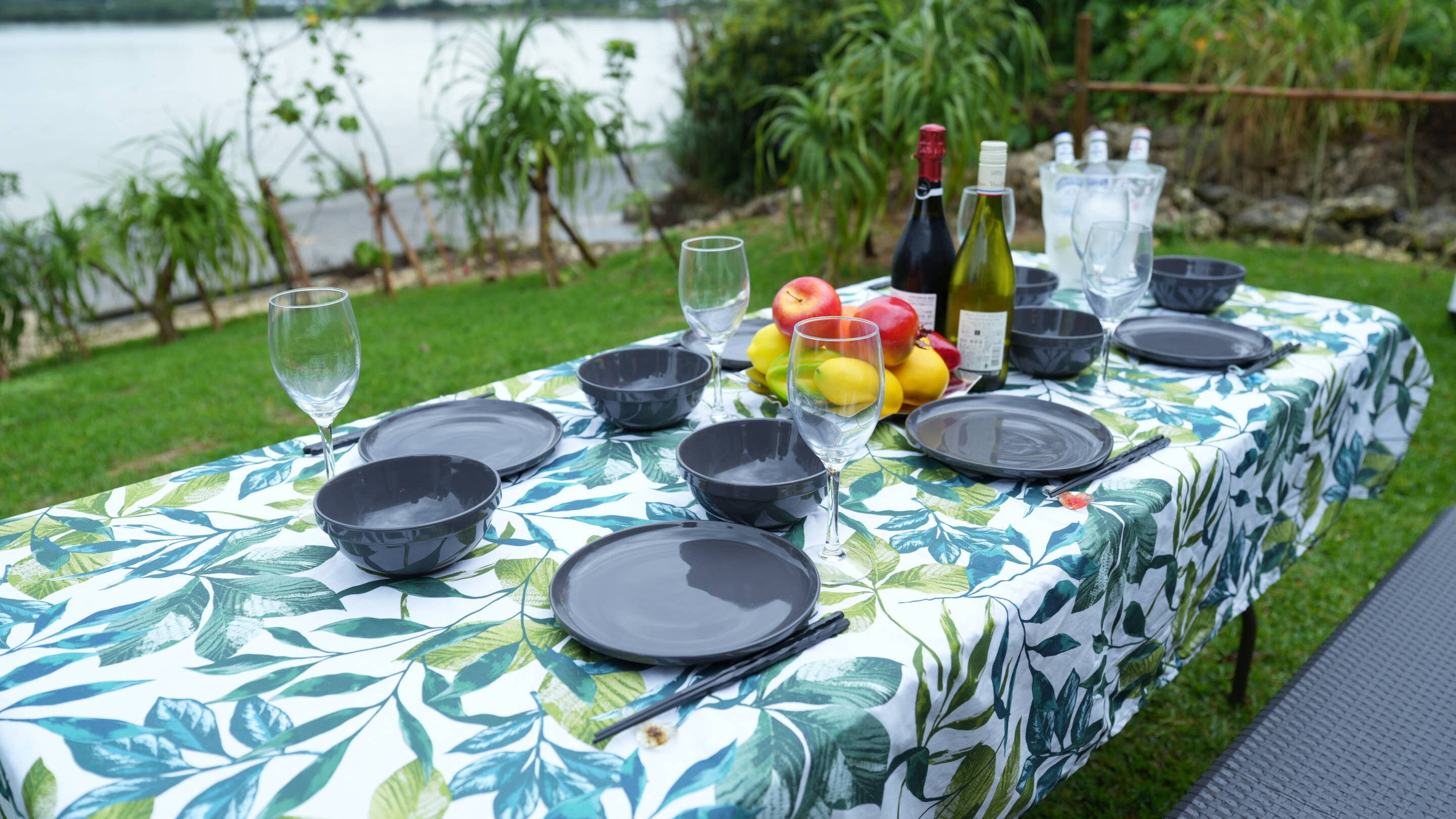 您也可以在花園裡用餐。