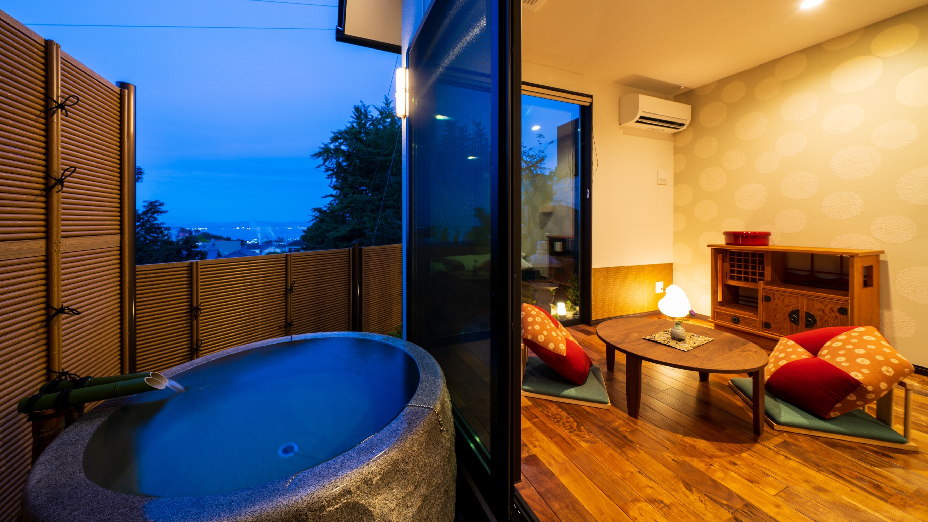 【멀리】노천탕이 있는 일본식 서양실/타마바