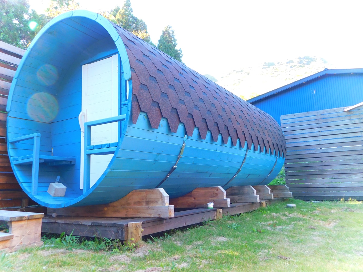 Barrel sauna