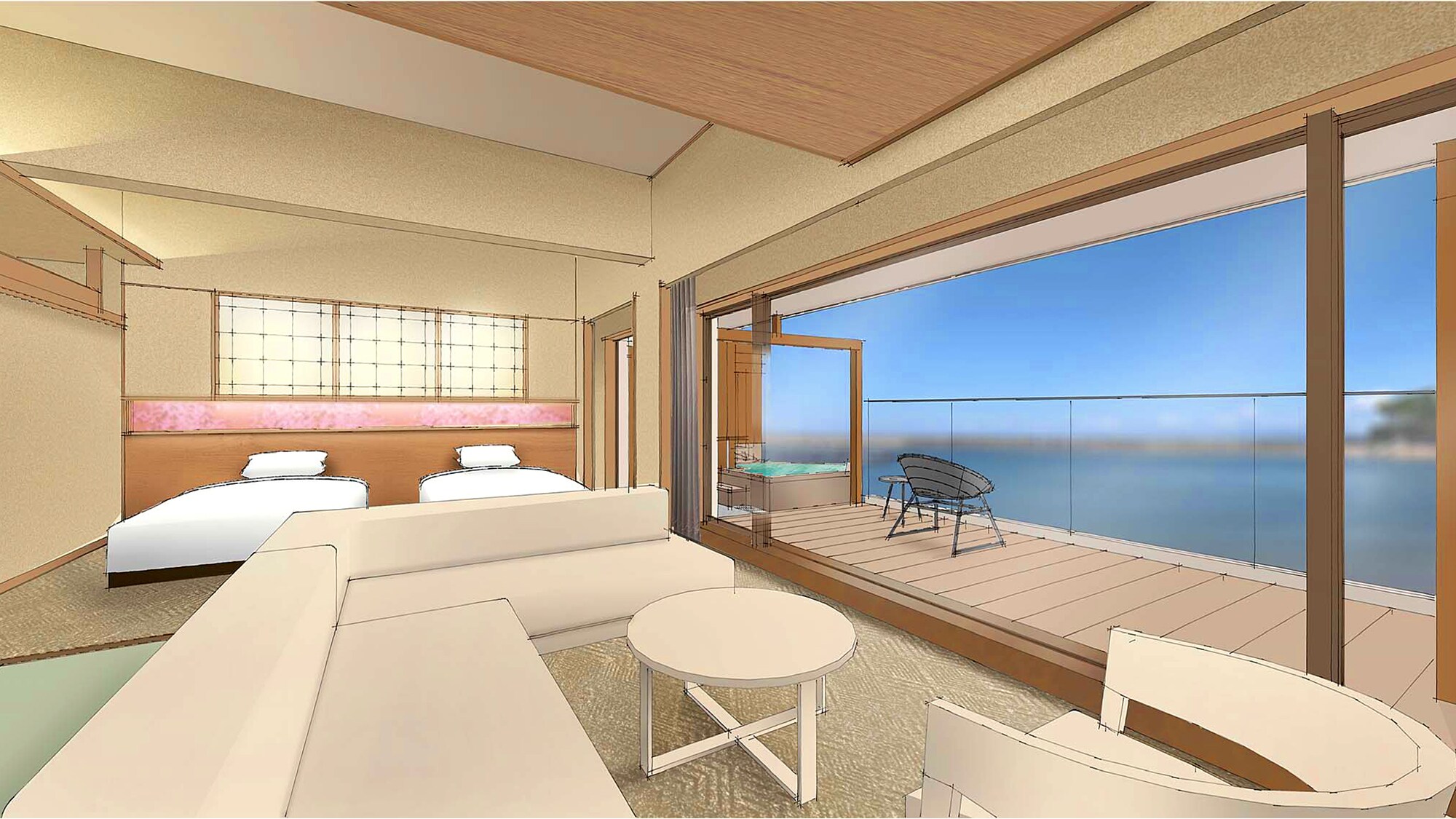 【YUMESENKEI LAGOON VILLA】오션 빌라 이미지