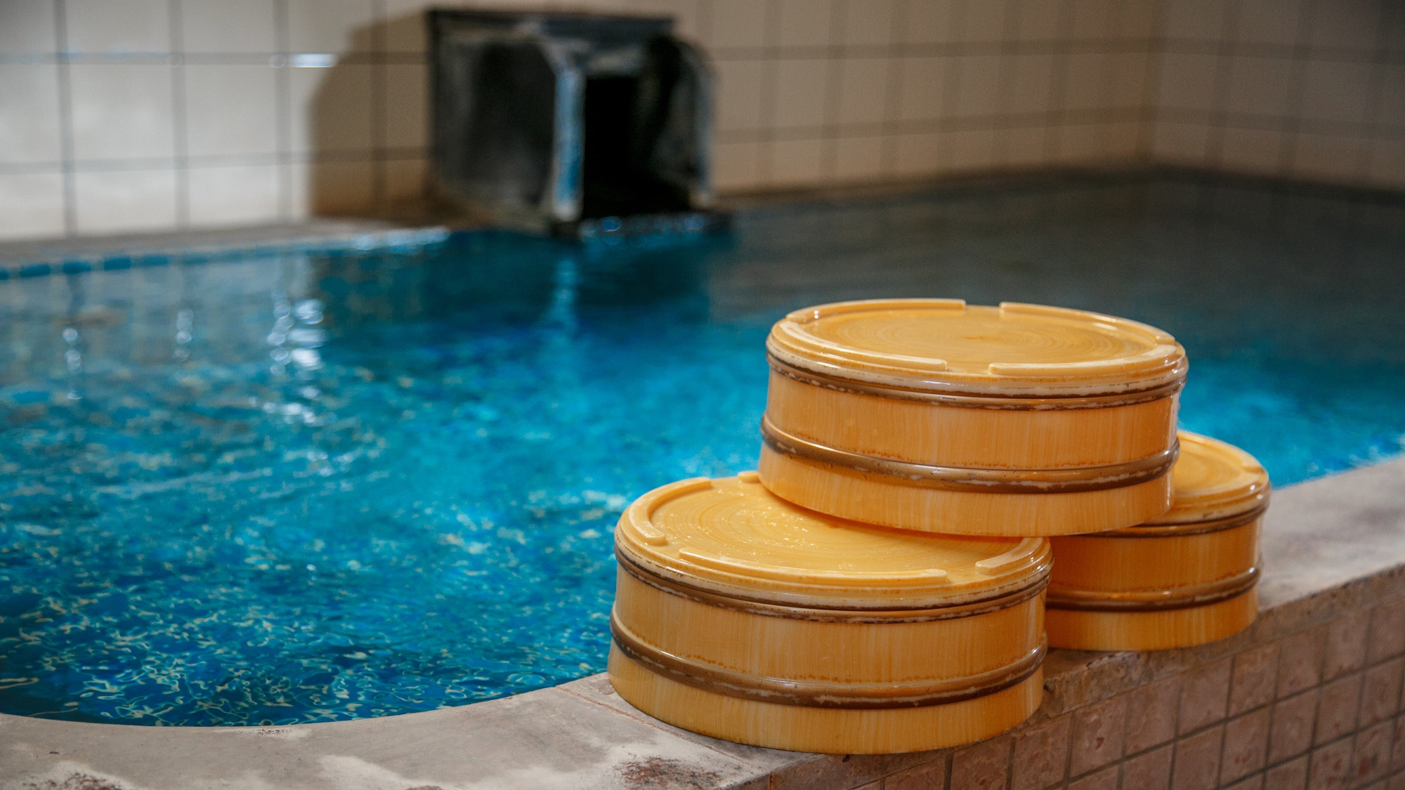 This hot spring has very soft alkaline water. It will make your skin smooth.