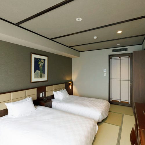 Standard [Japanese-style room twin] A comfortable room that combines the convenience of a Western-style room with the calmness of a Japanese-style room.