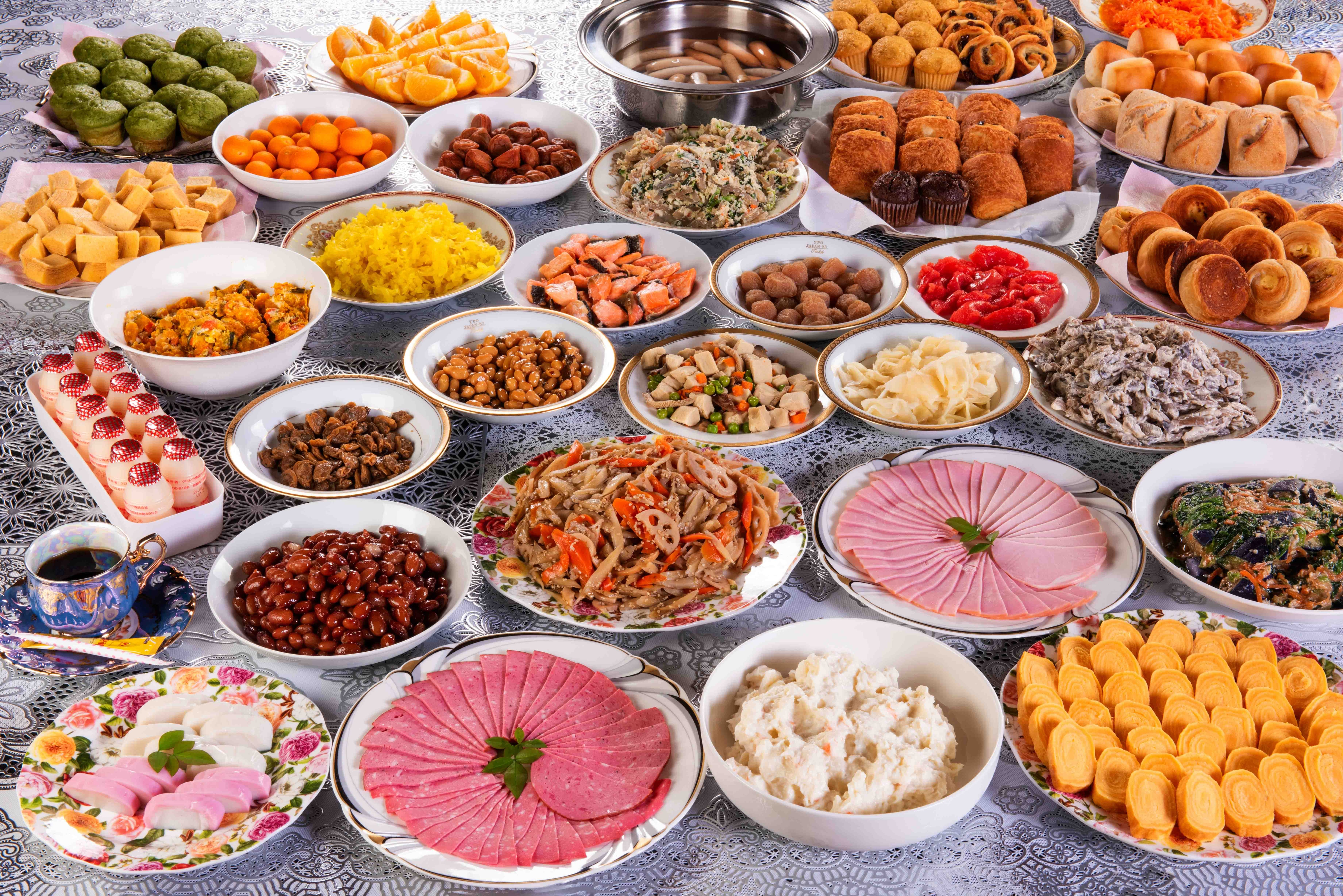 Part of the breakfast buffet