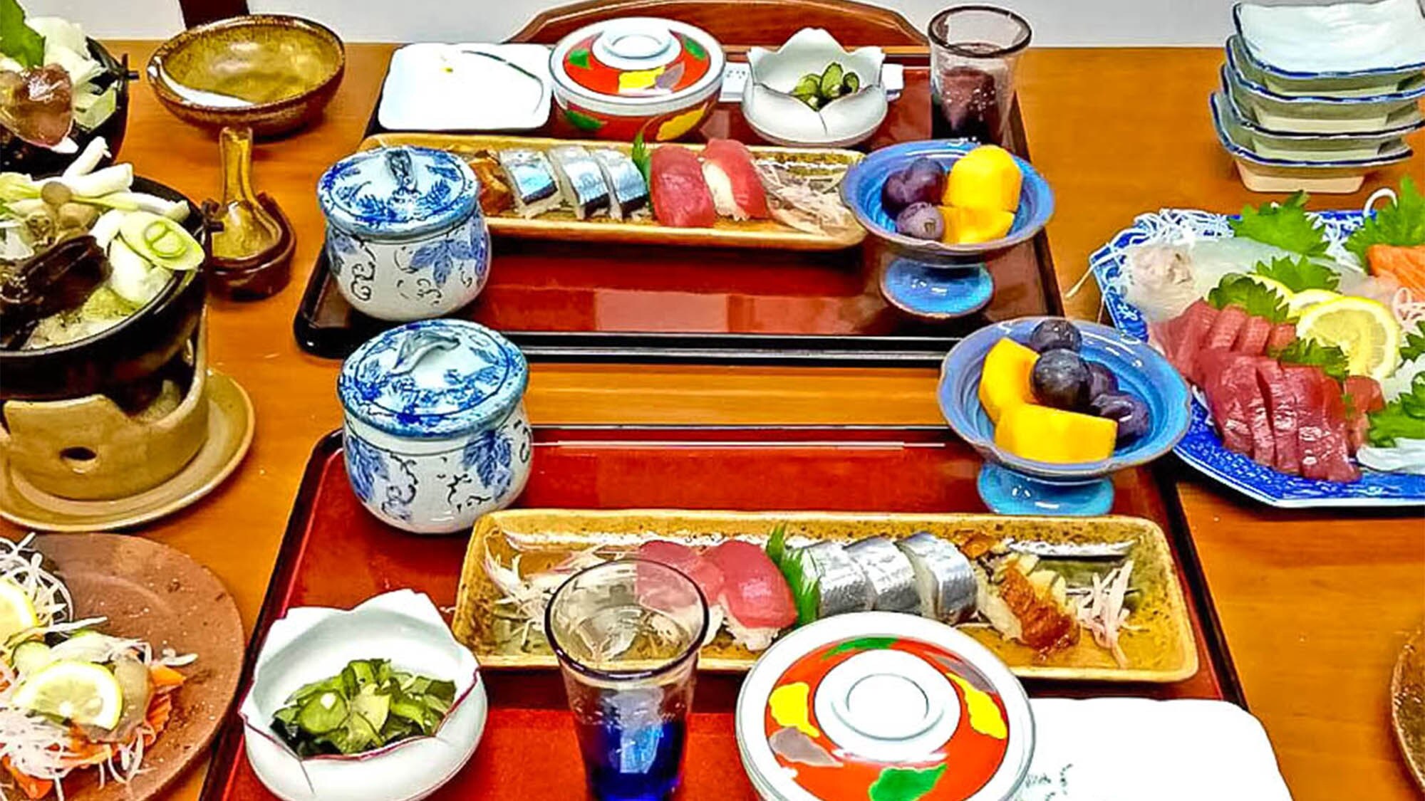 ・[Dinner] Each dish is carefully prepared with love.