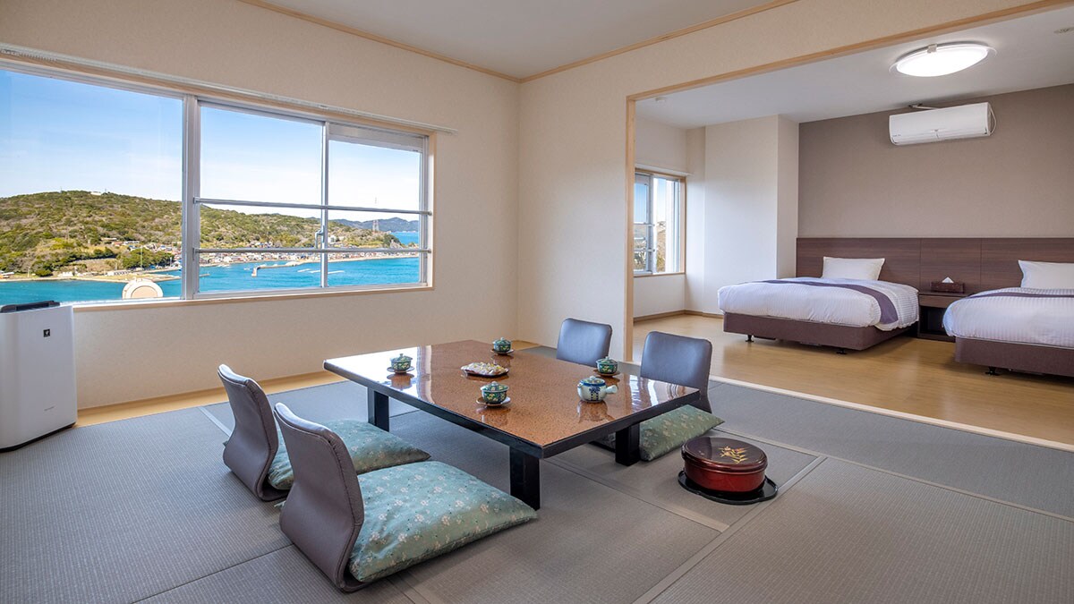 ◎ Japanese-style room 8-10 tatami mats + twin