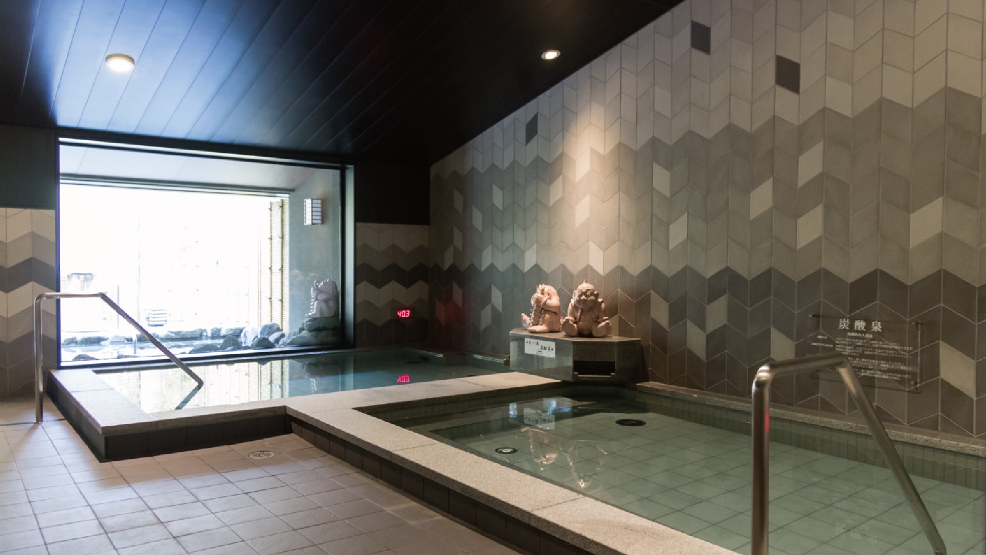 Large public bath (carbonated spring and hot water)