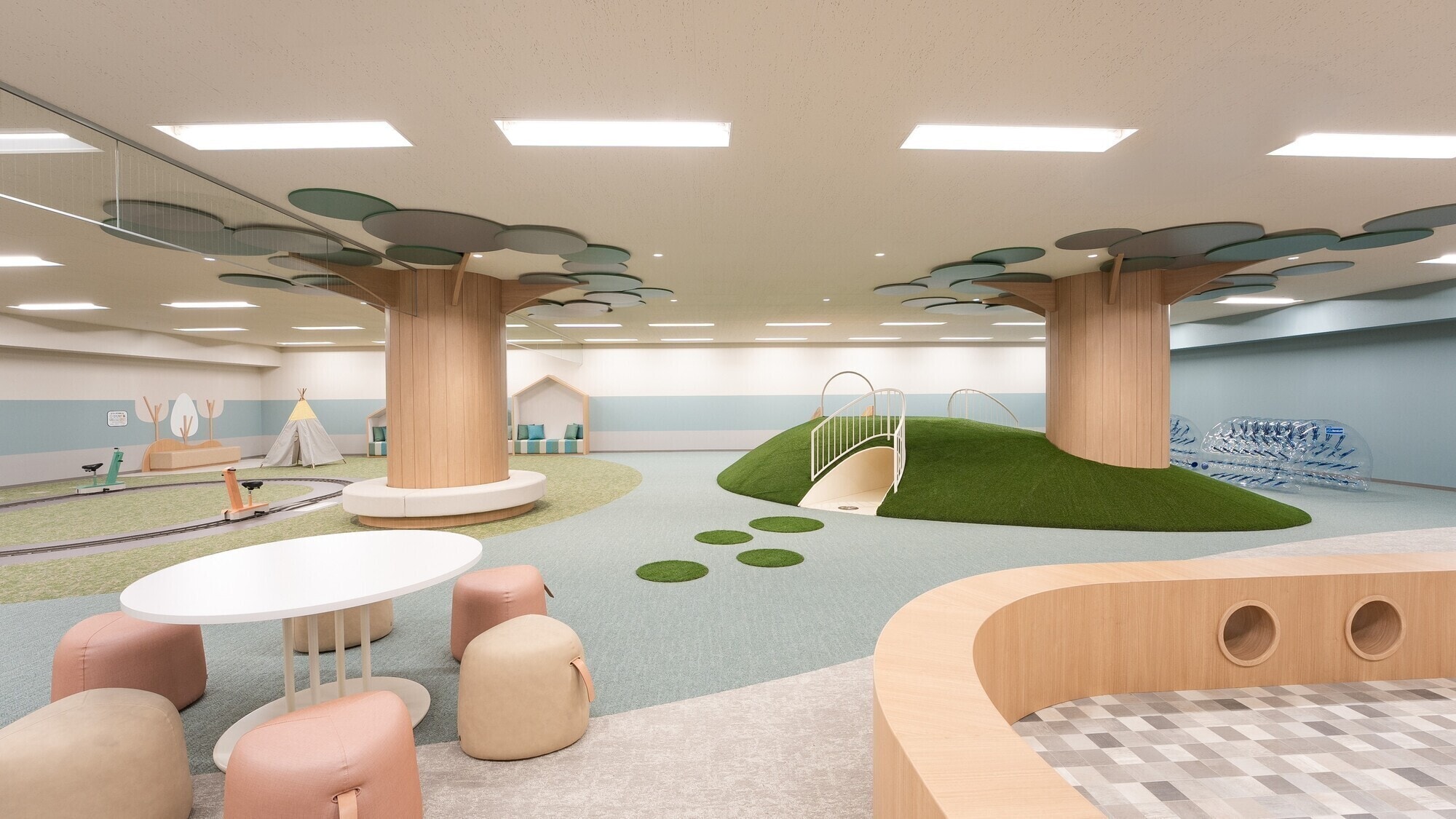 [Kids Space NASOBIBA] 專為2歲至6歲兒童（學齡前兒童）而設的兒童區。