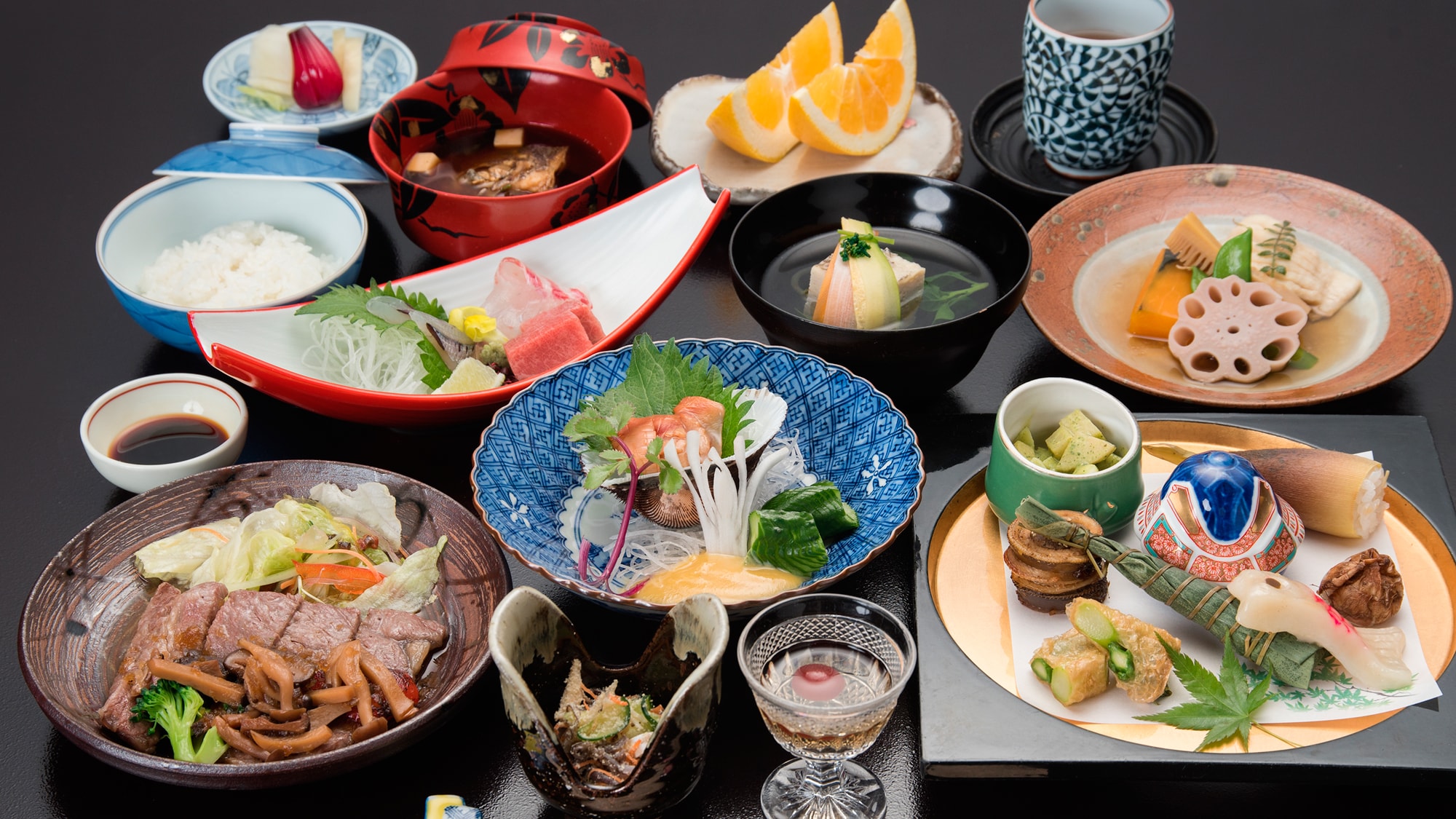[One example of a supper] An example of an early summer supper ・ We will serve seasonal ingredients in a beautiful bowl.