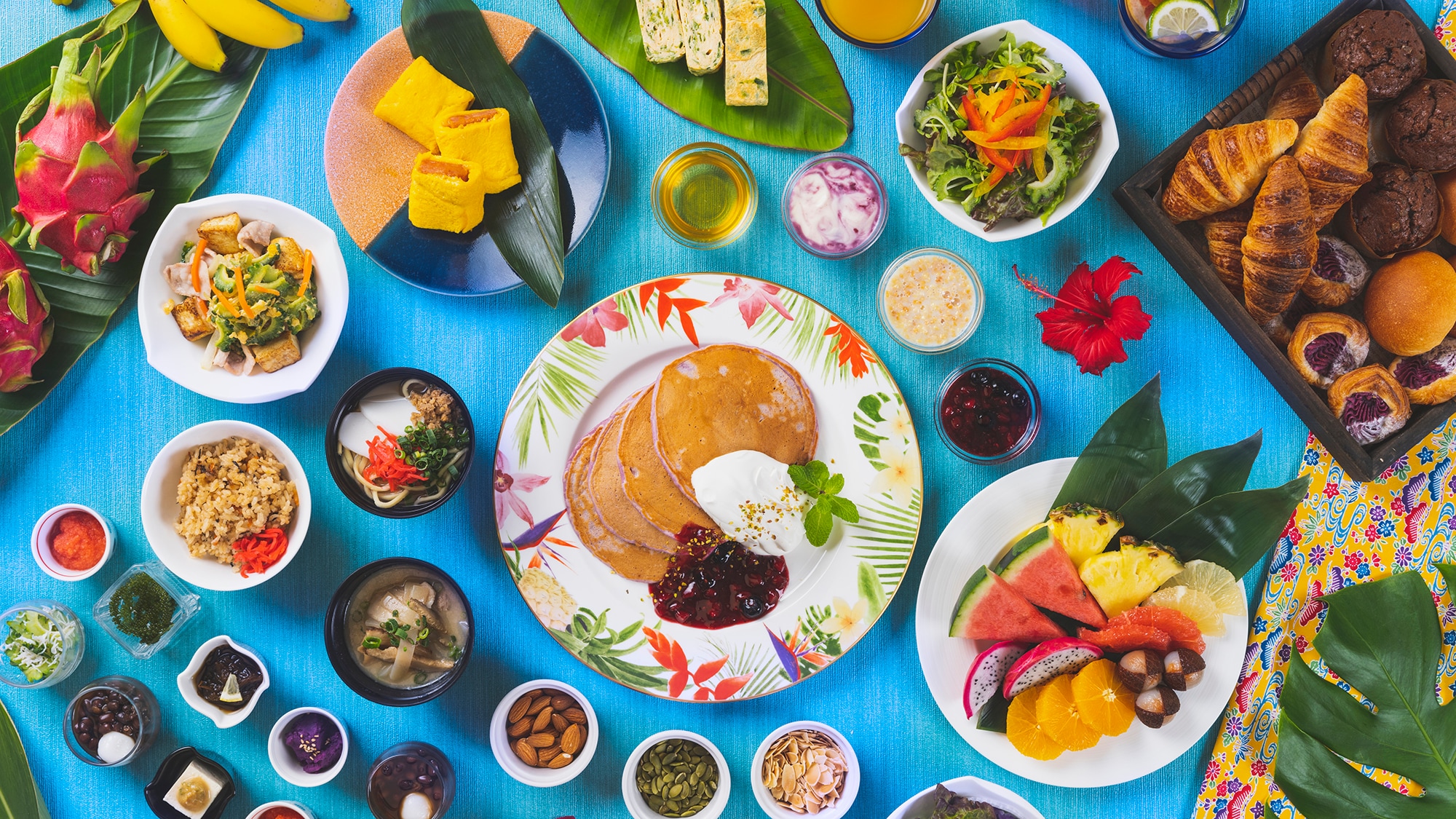 [Breakfast] We have more than 60 kinds of rich menus that make use of local ingredients.