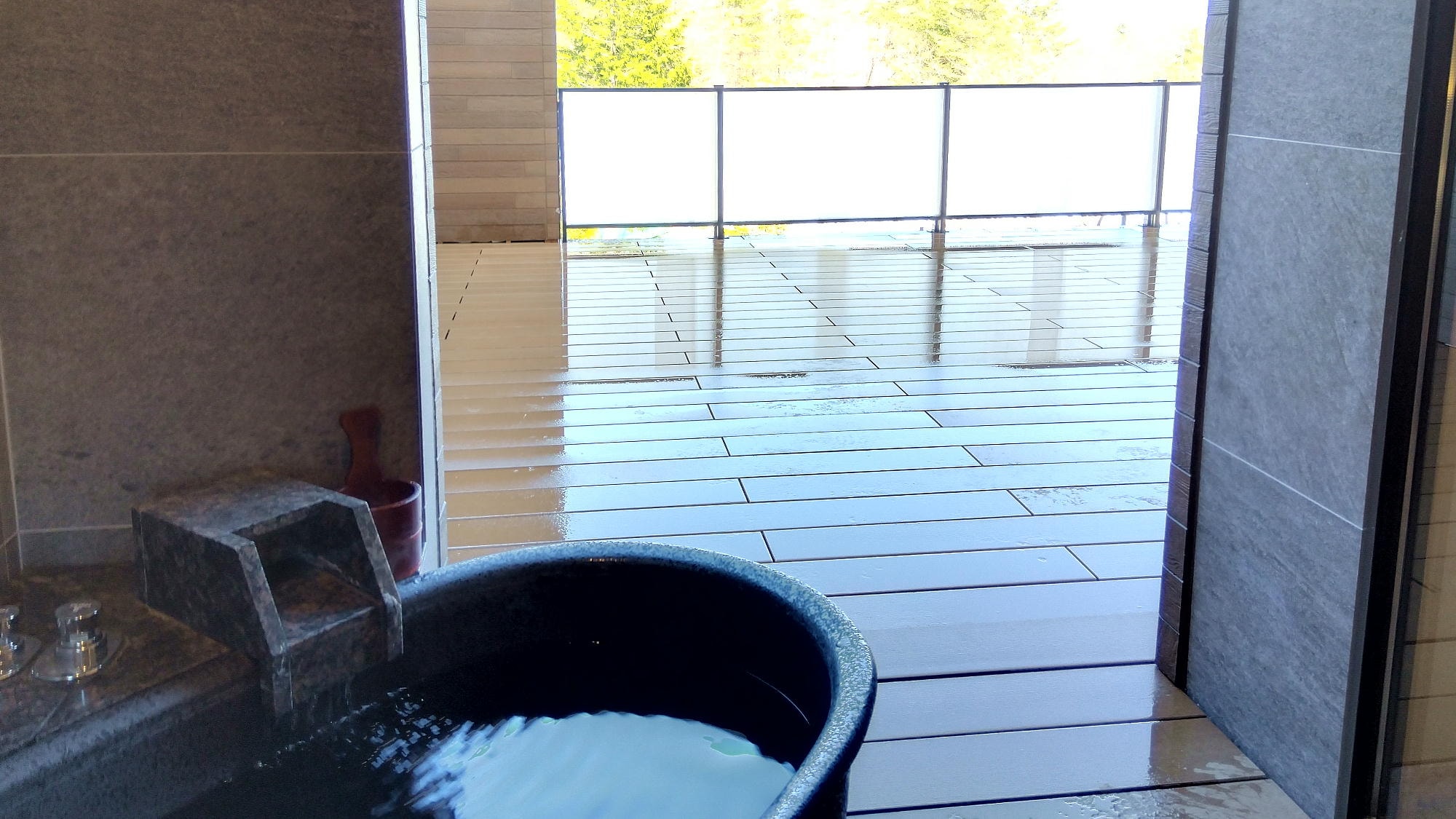 Triple room with barrel sauna and open-air bath [capacity 3 people]