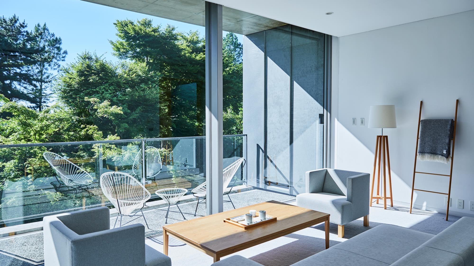 半露天溫泉套房,森林景觀