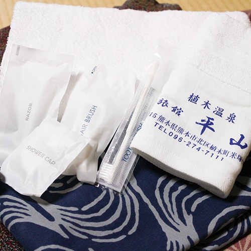 [Room facilities] Yukata, towels, amenities