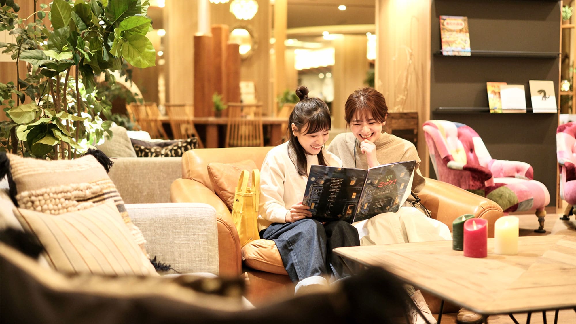 An example of a theater lounge