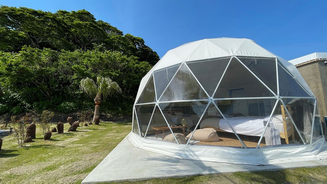 A dome tent that is just the right size.