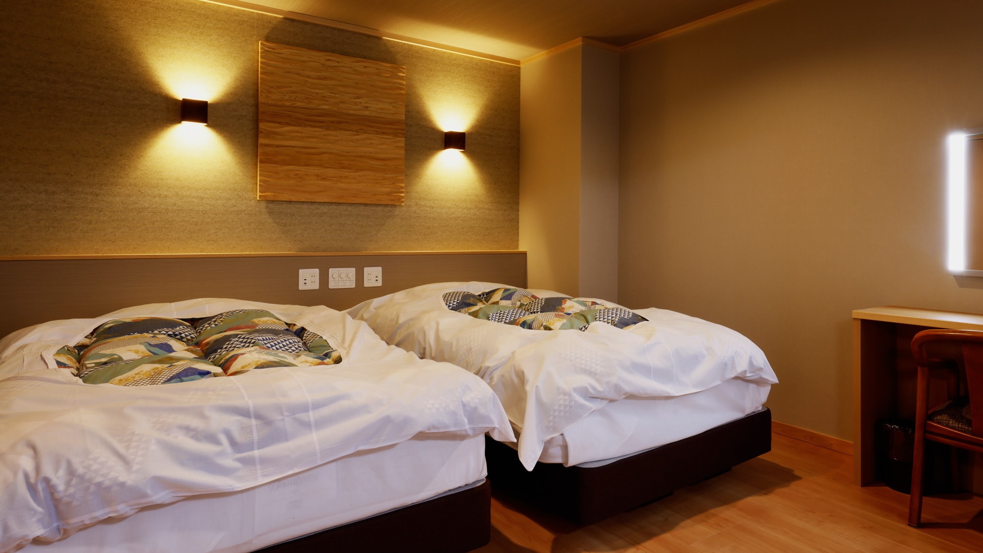 ■ Junior suite with semi-open-air bath "Sasafune/Tsukifune" Bedroom